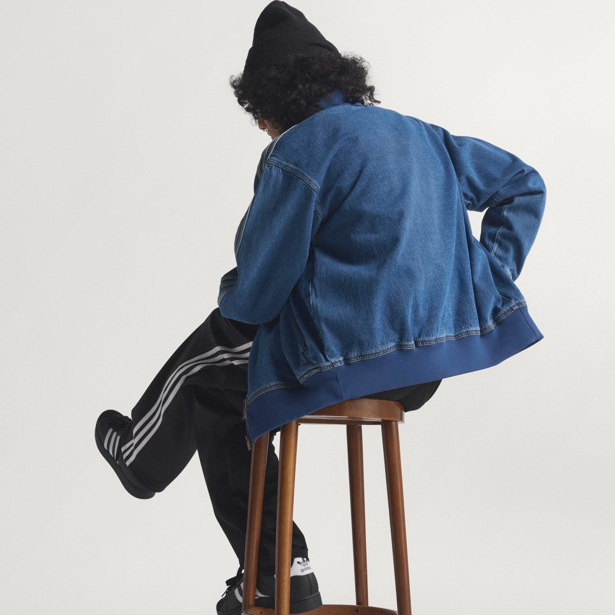 Campaign imagery from Adidas Originals' Fall Winter 2026 Denim category, part of a three category European apparel launch.