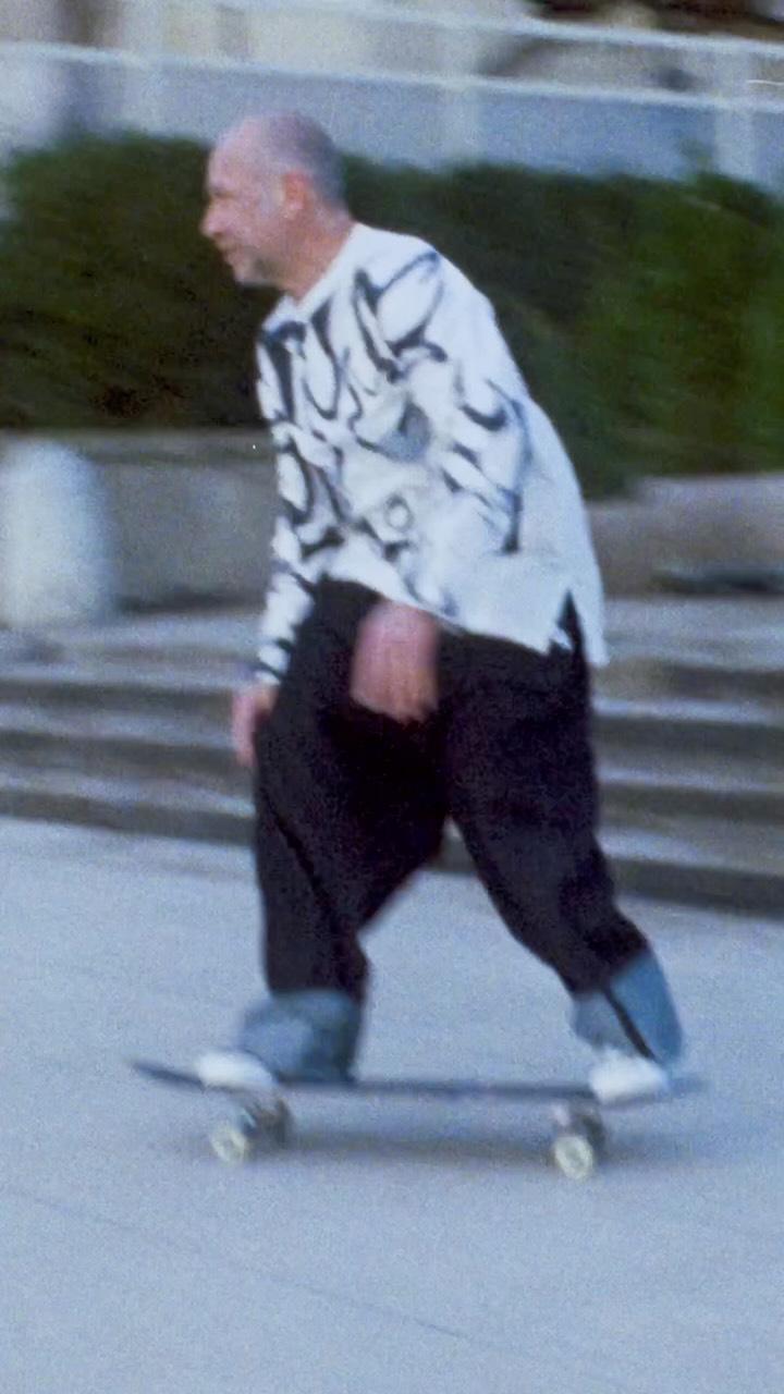 Mark Gonzales in Paris during a Y-3 promotional video tied to the brand's Fall Winter 2026 collection.