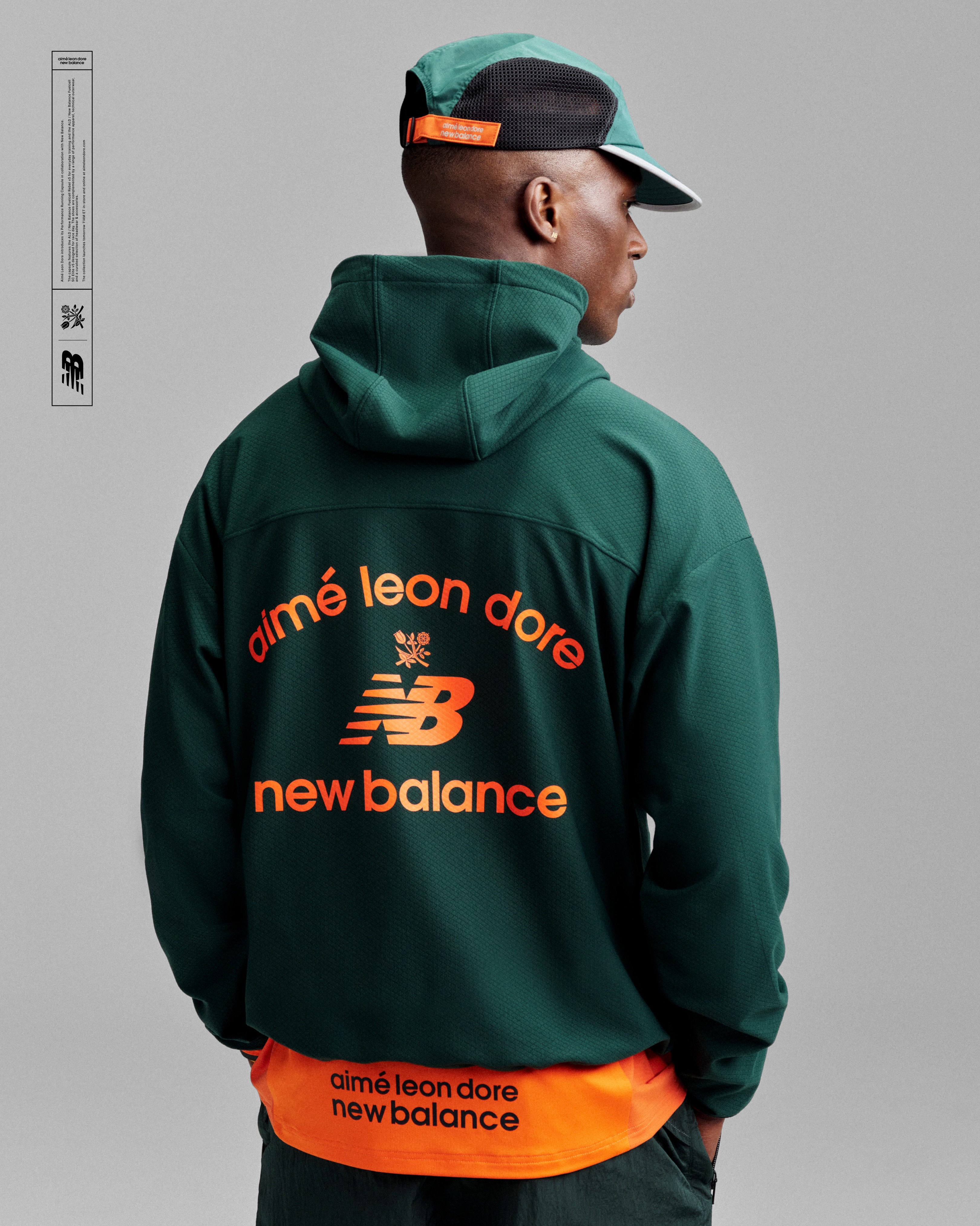 A look from the Aime Leon Dore and New Balance Performance Running Capsule.