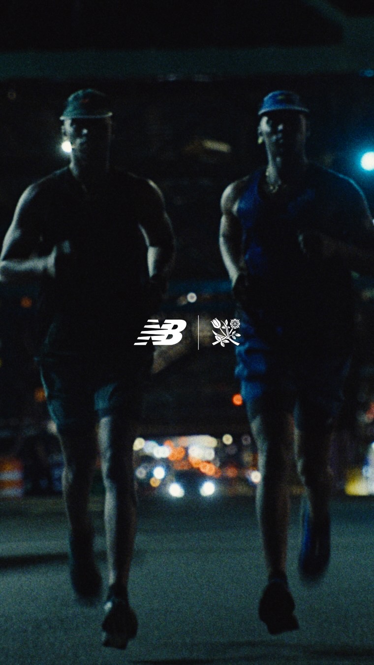 A still from Aime Leon Dore's New Balance Performance Running Capsule campaign video