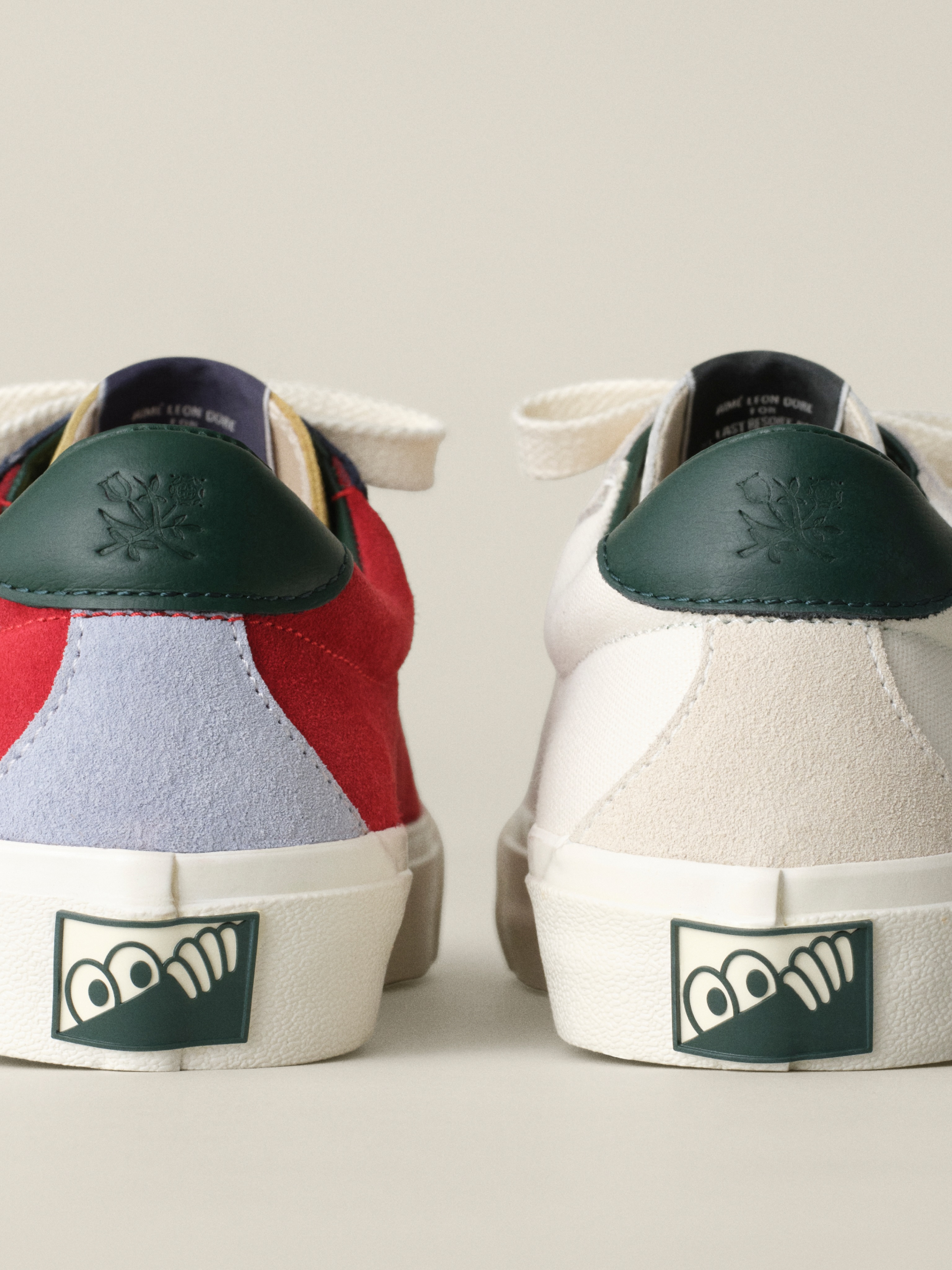 Aimé Leon Dore x Last Resort AB VM001 LO skate shoe collaboration in canvas and suede