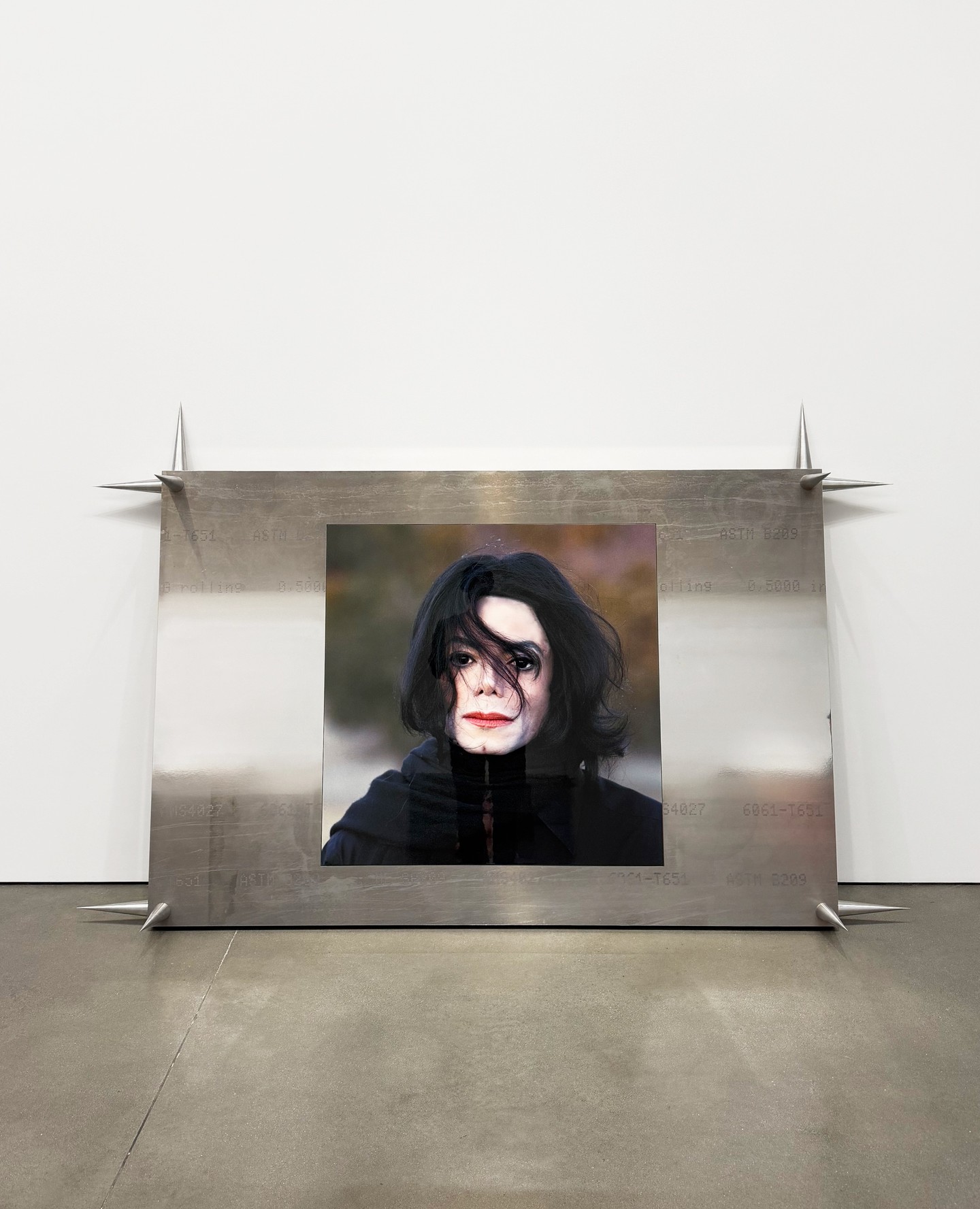 An installation view shared by Artforum of Jordan Wolfson's exhibition at Gagosian, 555 West 24th Street, New York.