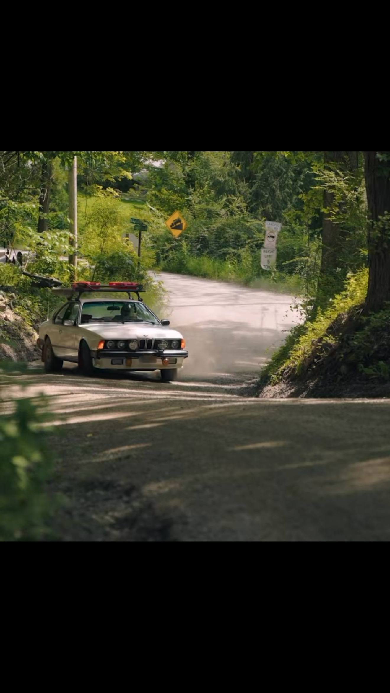 The Baklava Motorsport Group B Mountain Goat rally build in motion during an off road test.
