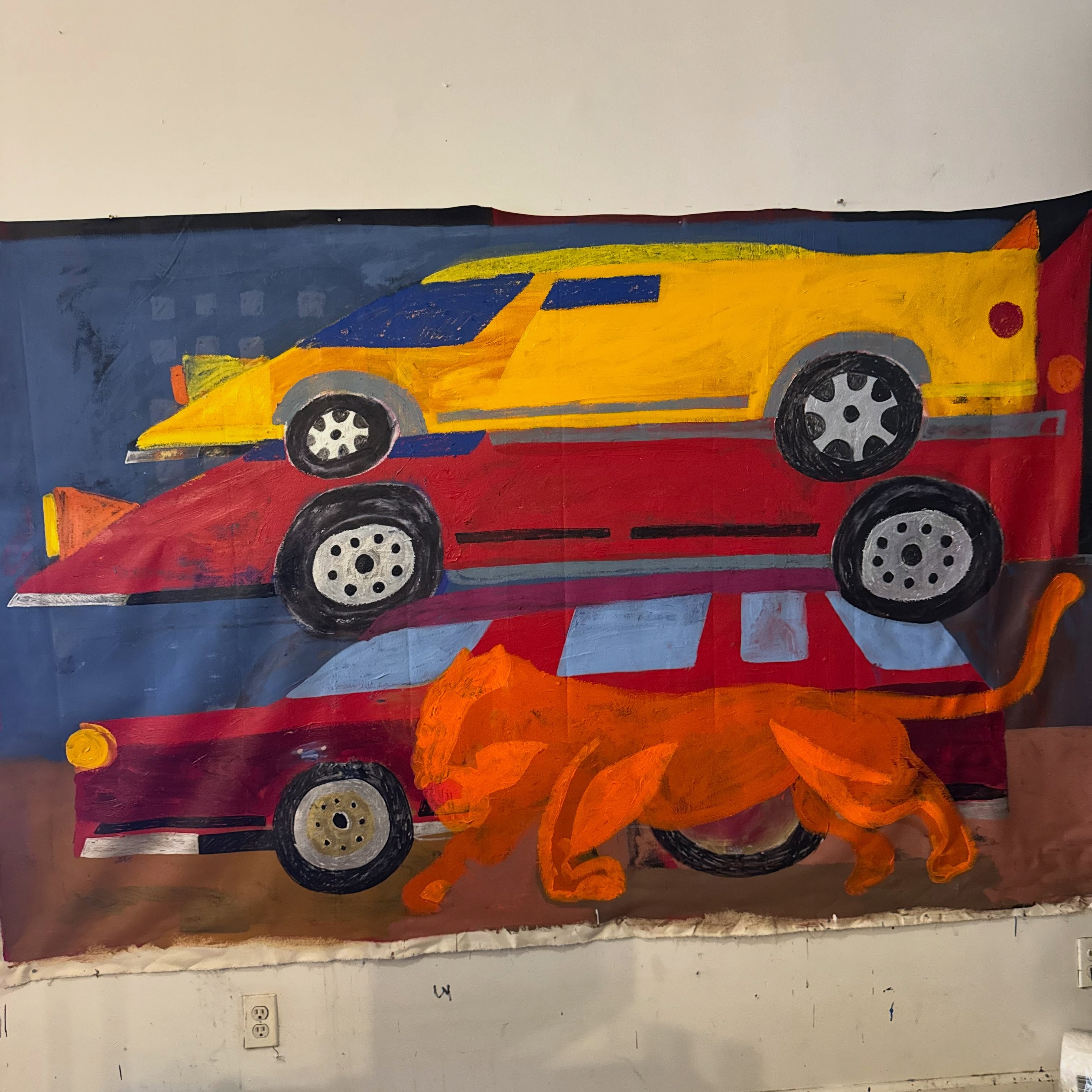 A painting posted to Action Bronson's bambambaklava Instagram account.
