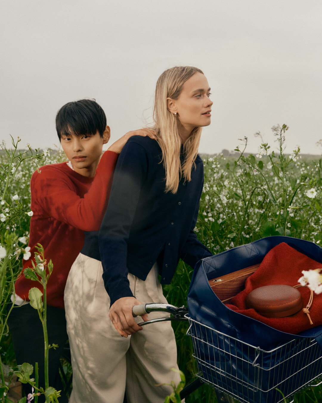 The Bang & Olufsen Beosound A1 portable speaker featured in the brand's 2026 travel campaign