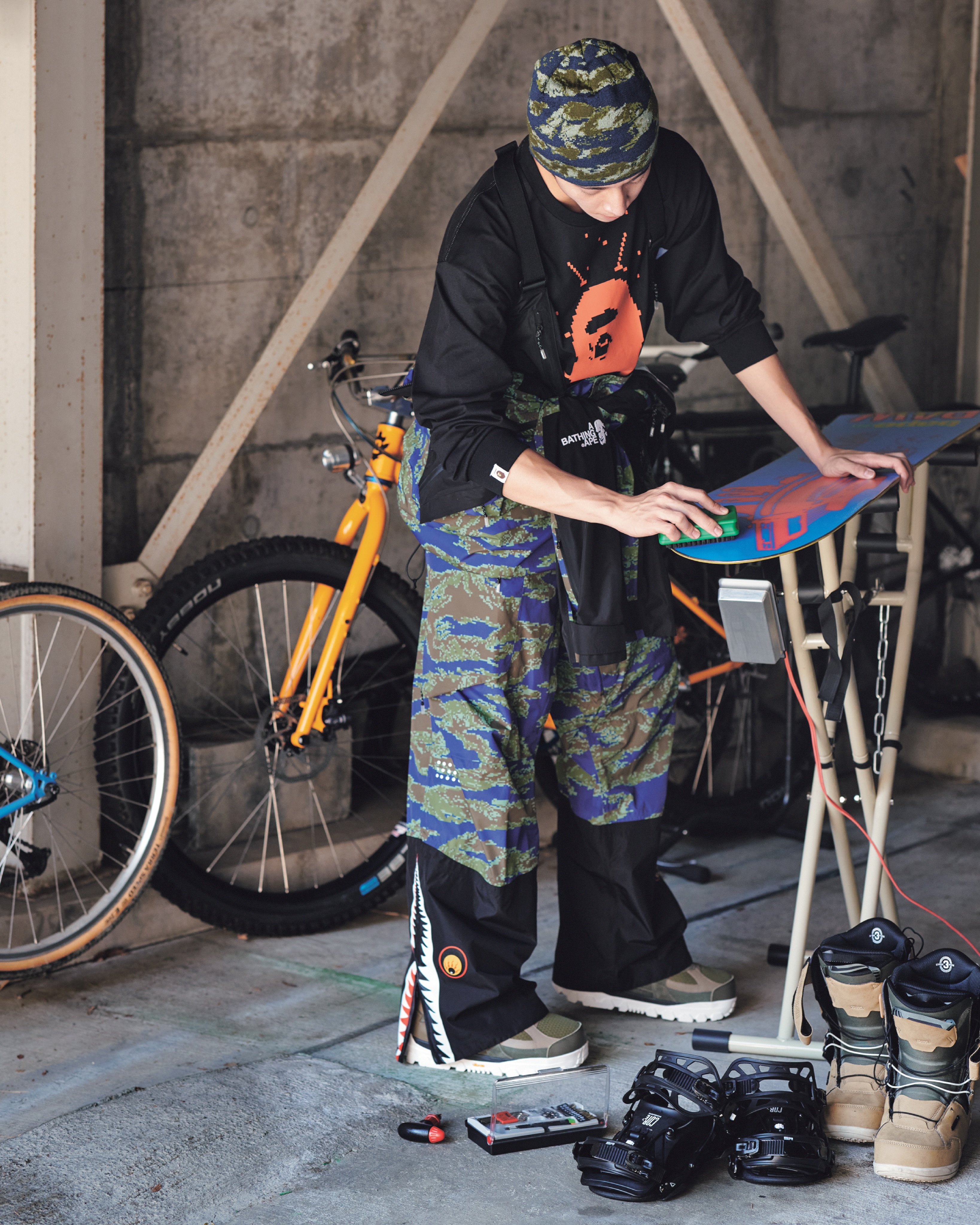 BAPE by Kazuki Kuraishi FW26 Expedition on Spaceship Earth campaign imagery