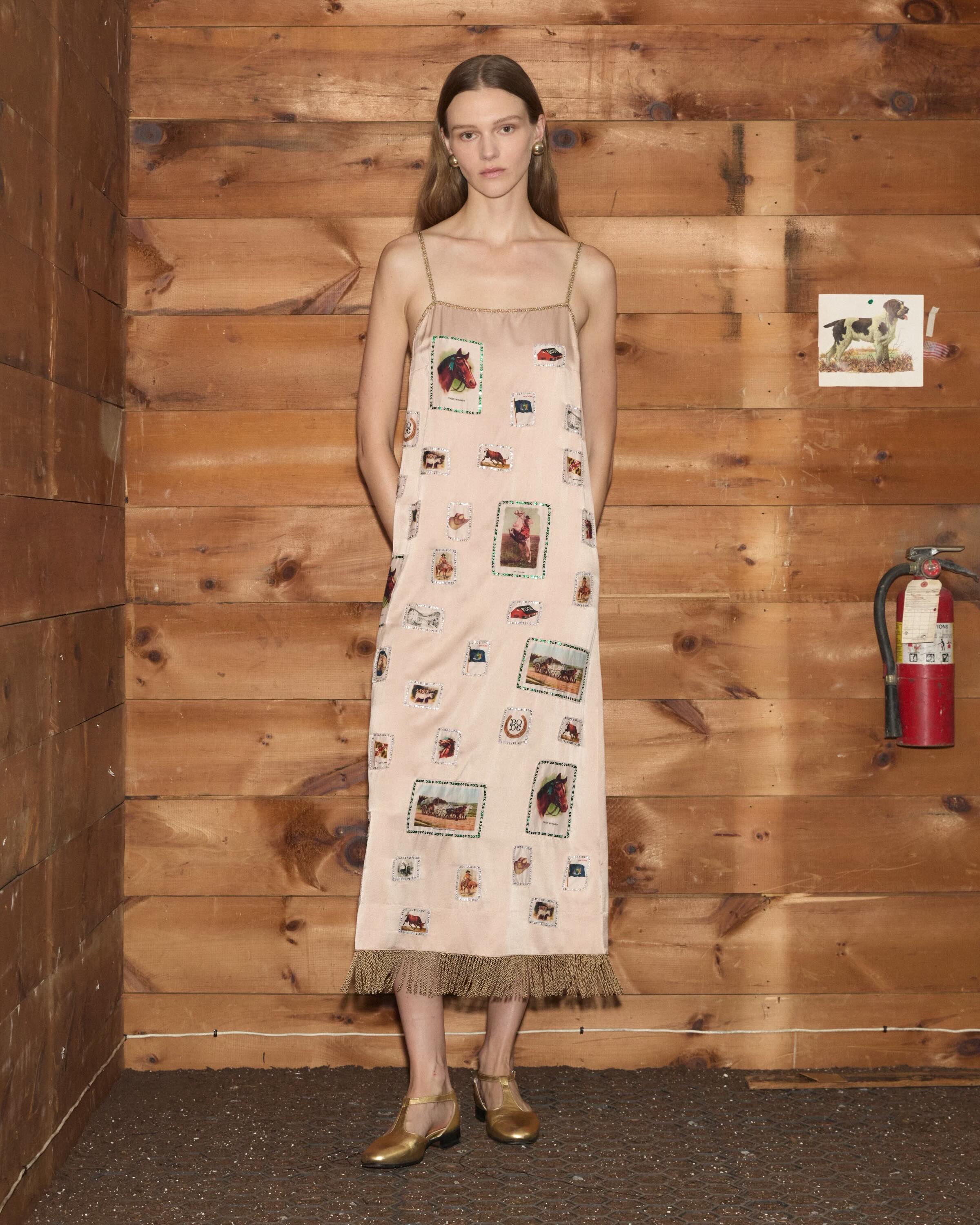 BODE FRAMES TOBACCO SILK HORSES WITH SEQUINS (image 5)