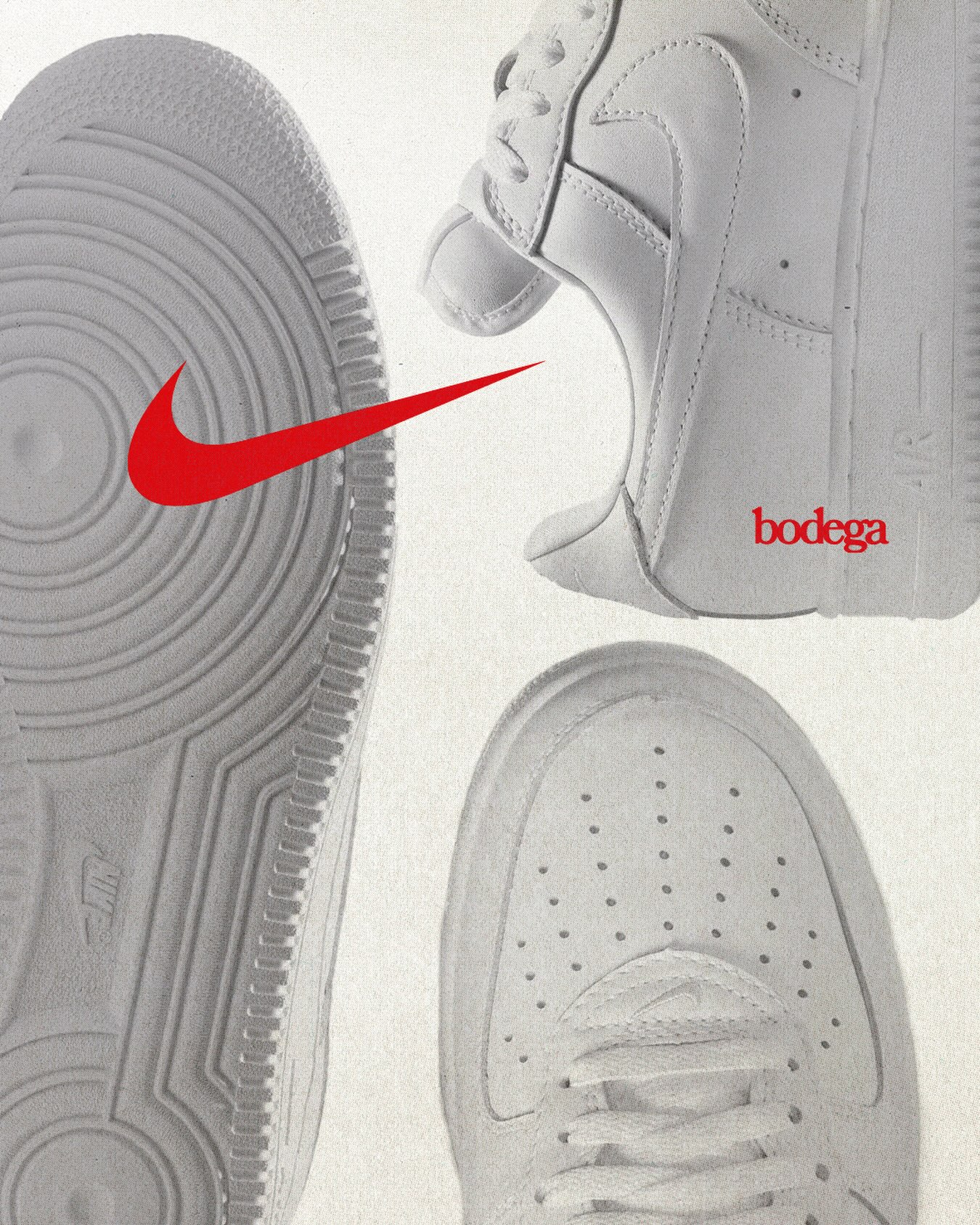 Nike Air Force 1 '01 Triple White sneaker in its 2001 era leather construction