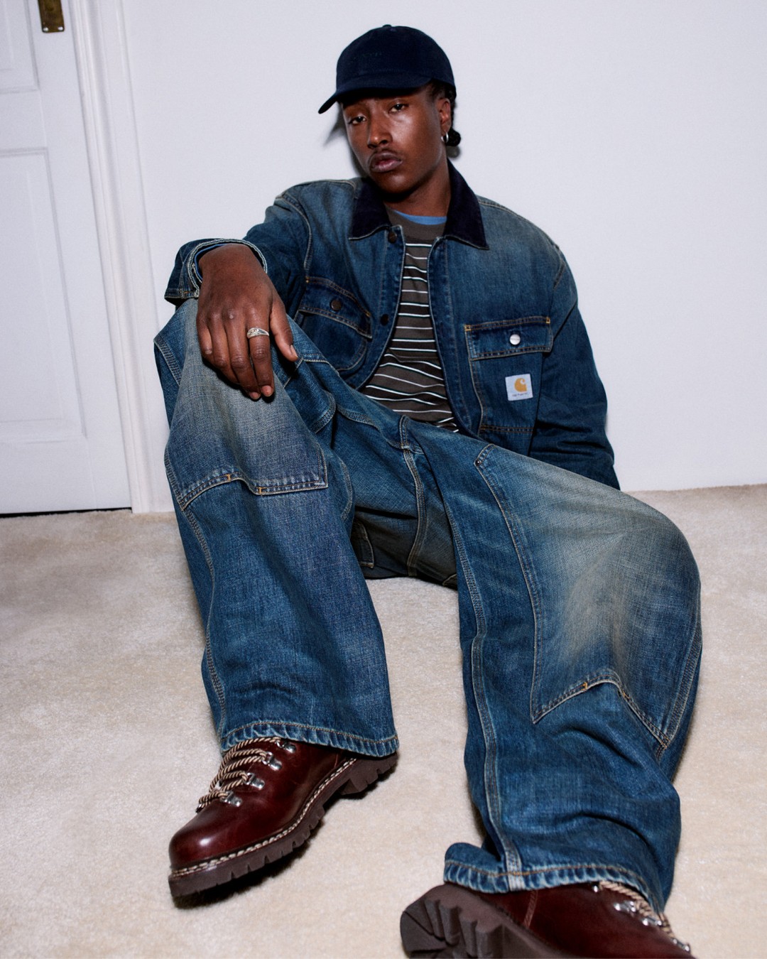 Carhartt WIP's Oakland Shirt Jacket and Pant, part of the label's Fall Winter 2026 denim collection.