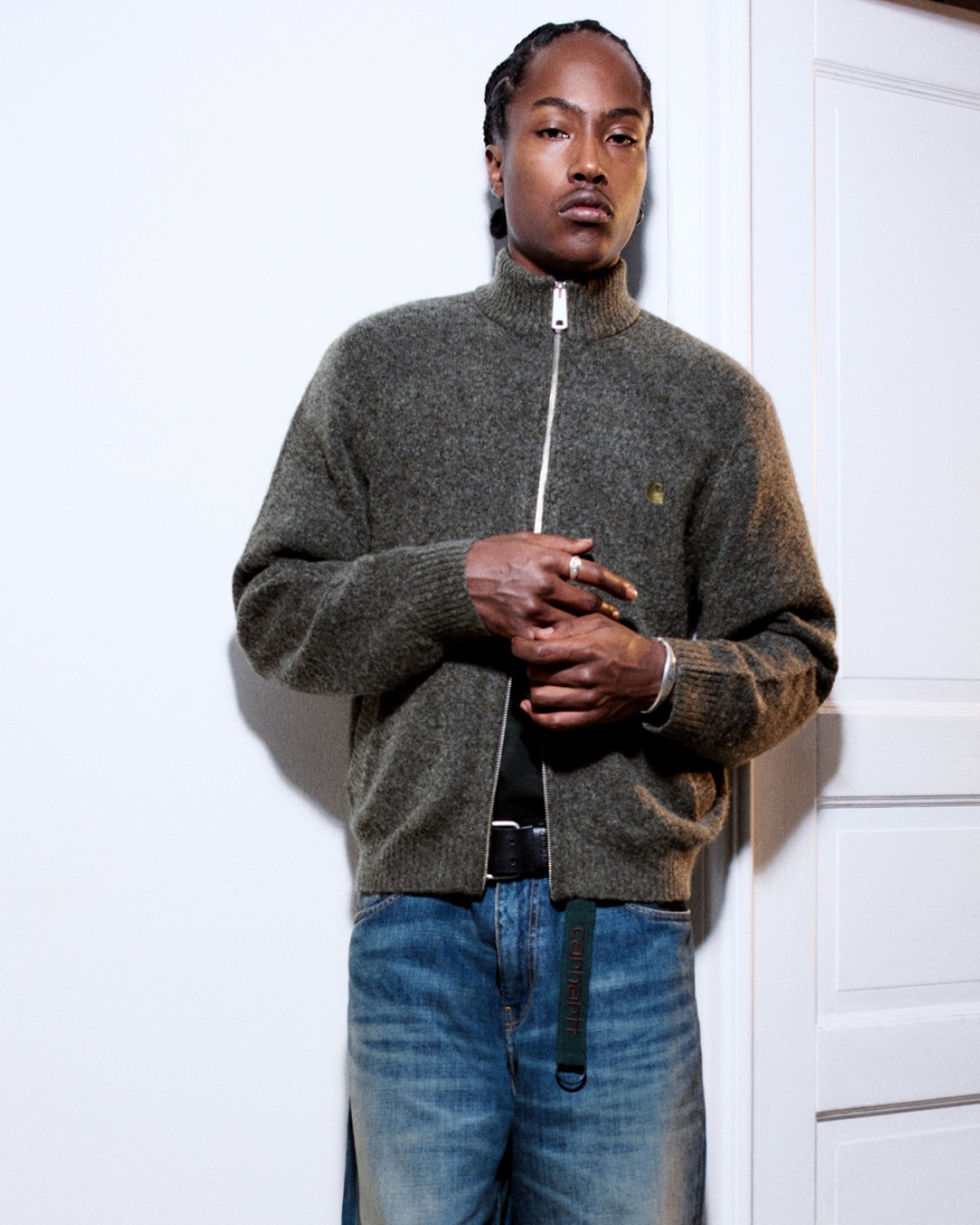 CARHARTT WIP'S CURTIS SWEATER JACKET IS MOSTLY NOT WOOL (image 2)