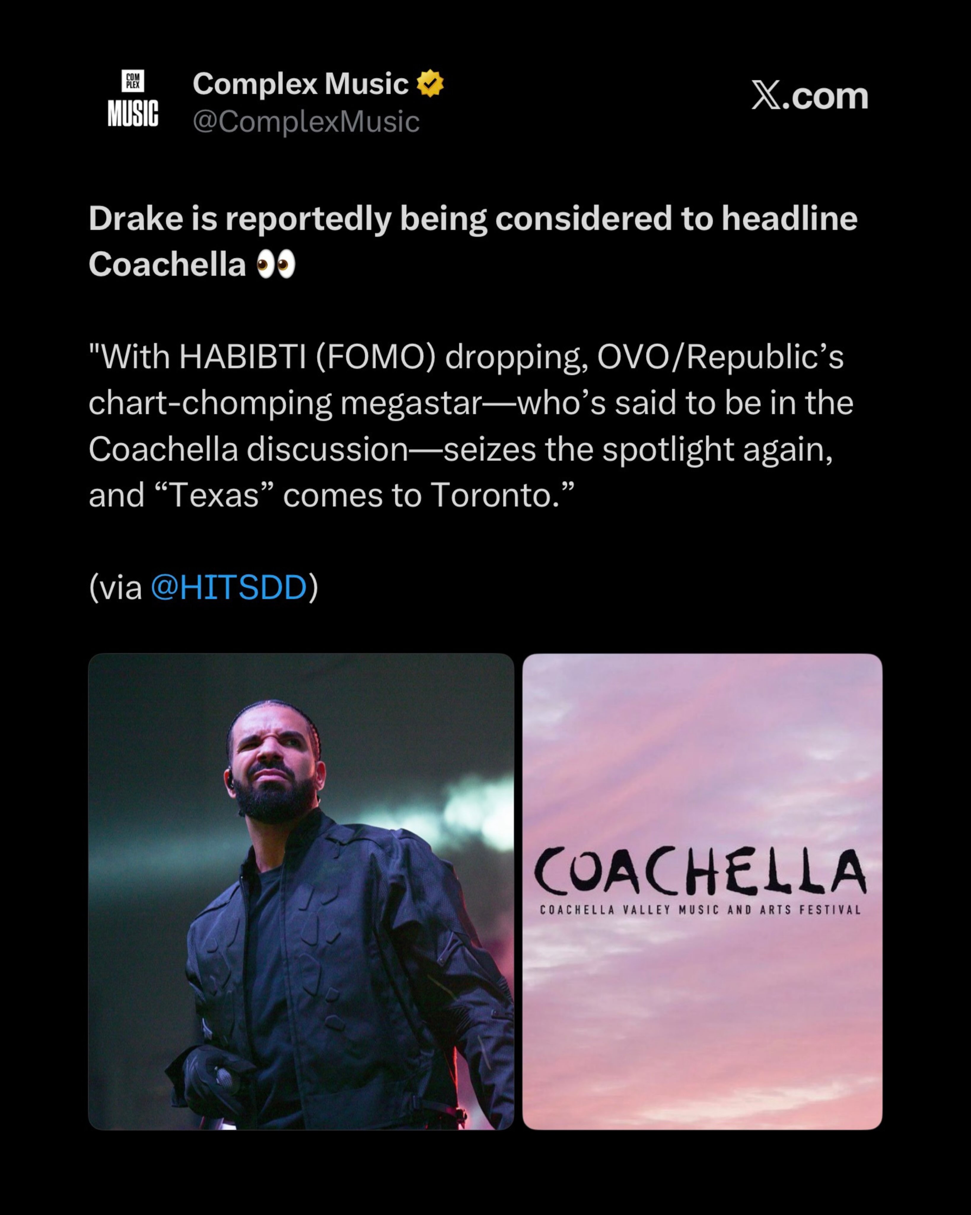 Drake Is Reportedly Being Considered to Headline Coachella (image 2)