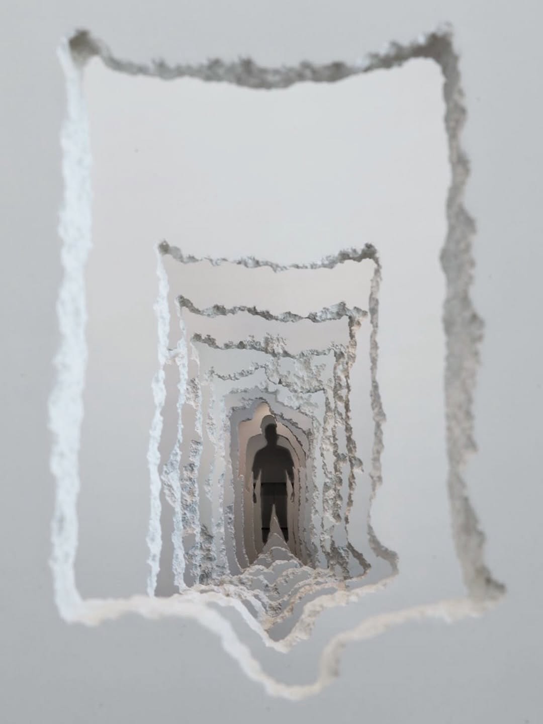 Daniel Arsham Wall Excavation Carved 300 Feet of Walls Into a Human Form