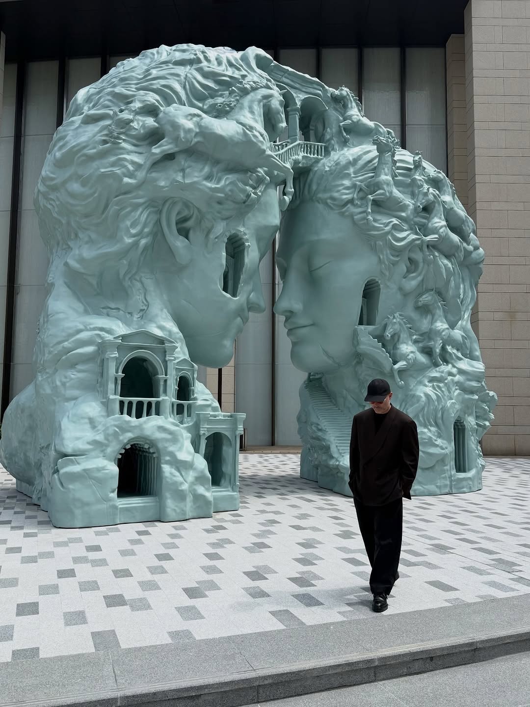 Daniel Arsham Turned Two Hollow Heads Into a Walkable Architecture (image 2)