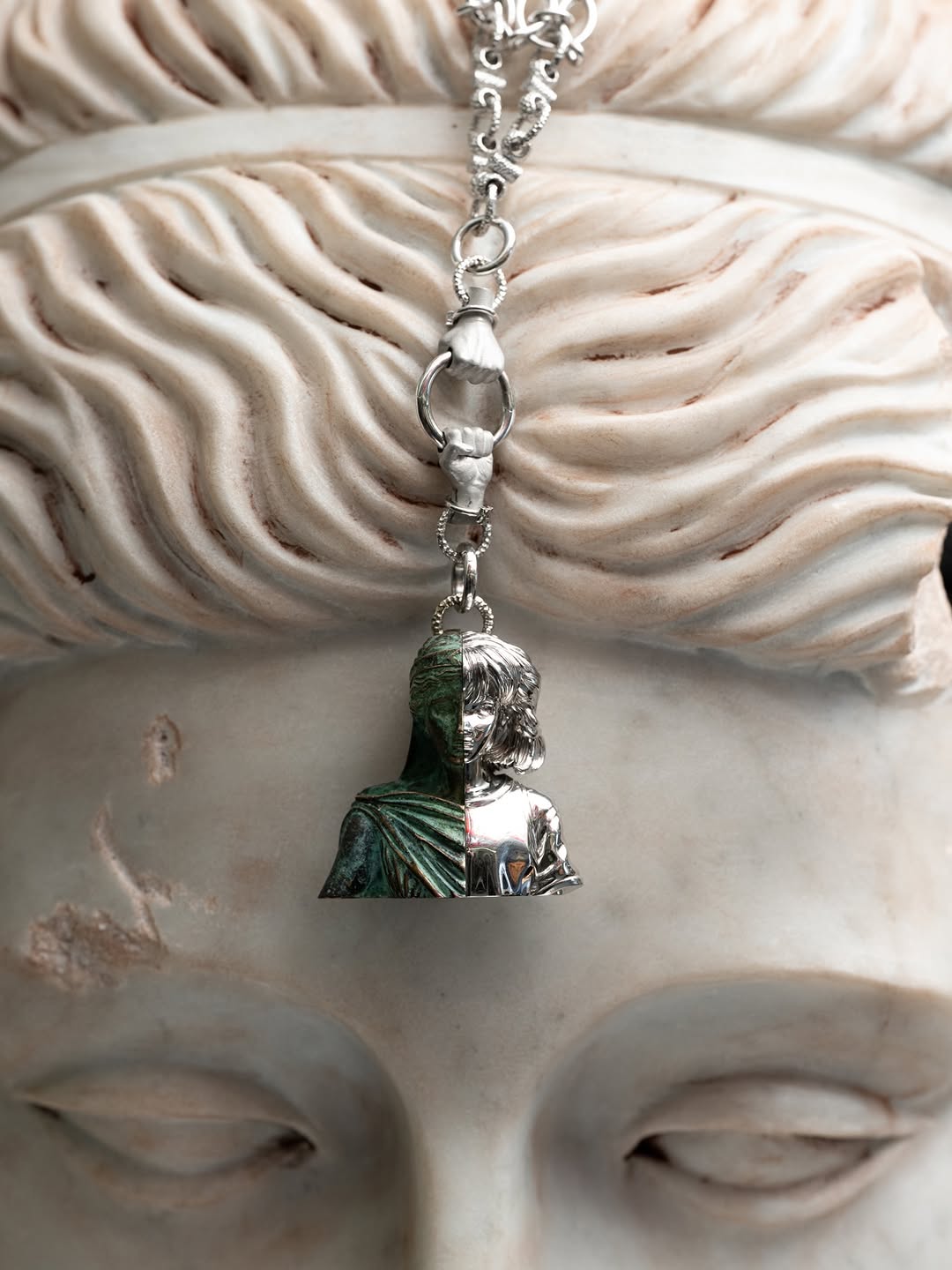 Daniel Arsham Venus Twins Necklace Is 18 Pieces at 45 Ounces Each