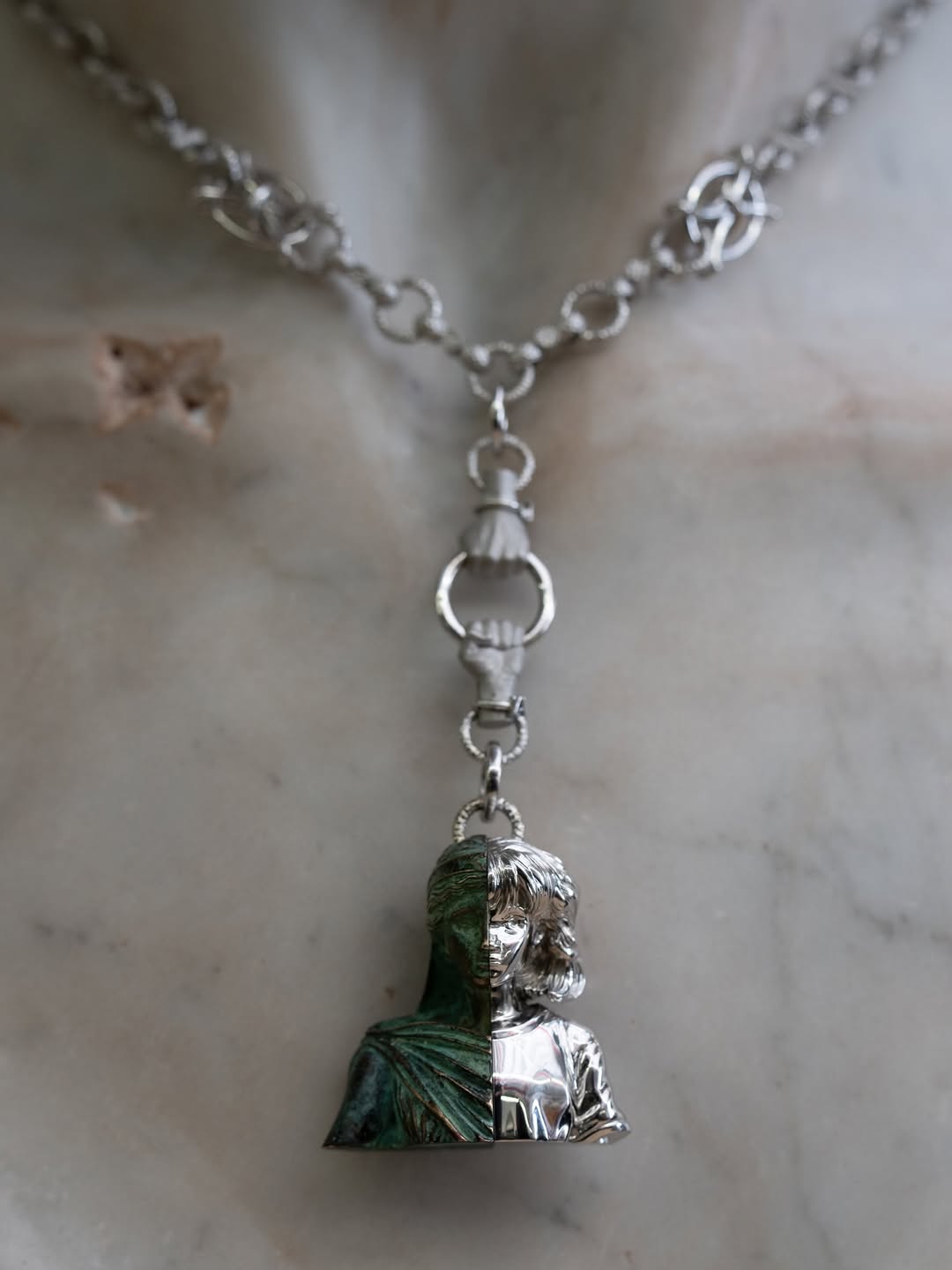 Daniel Arsham Venus Twins Necklace Is 18 Pieces at 45 Ounces Each (image 6)