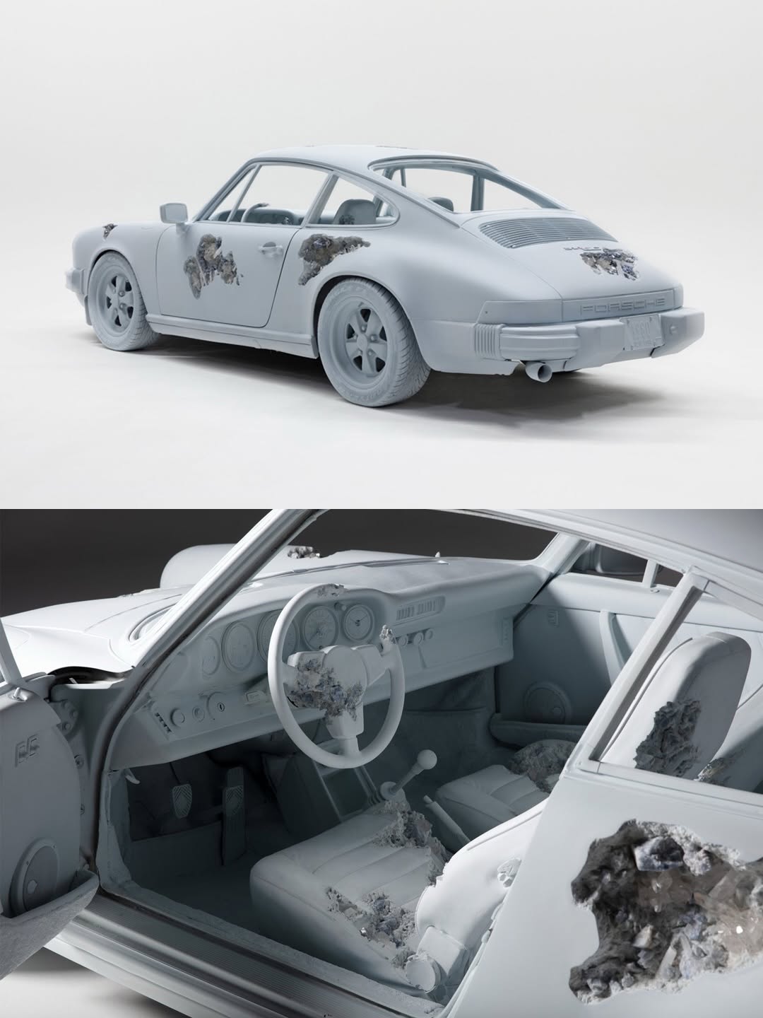 DANIEL ARSHAM BUILT A PORSCHE 911 FROM BLUE CALCITE AND HYDROSTONE AND CALLED IT ARCHAEOLOGY (image 9)