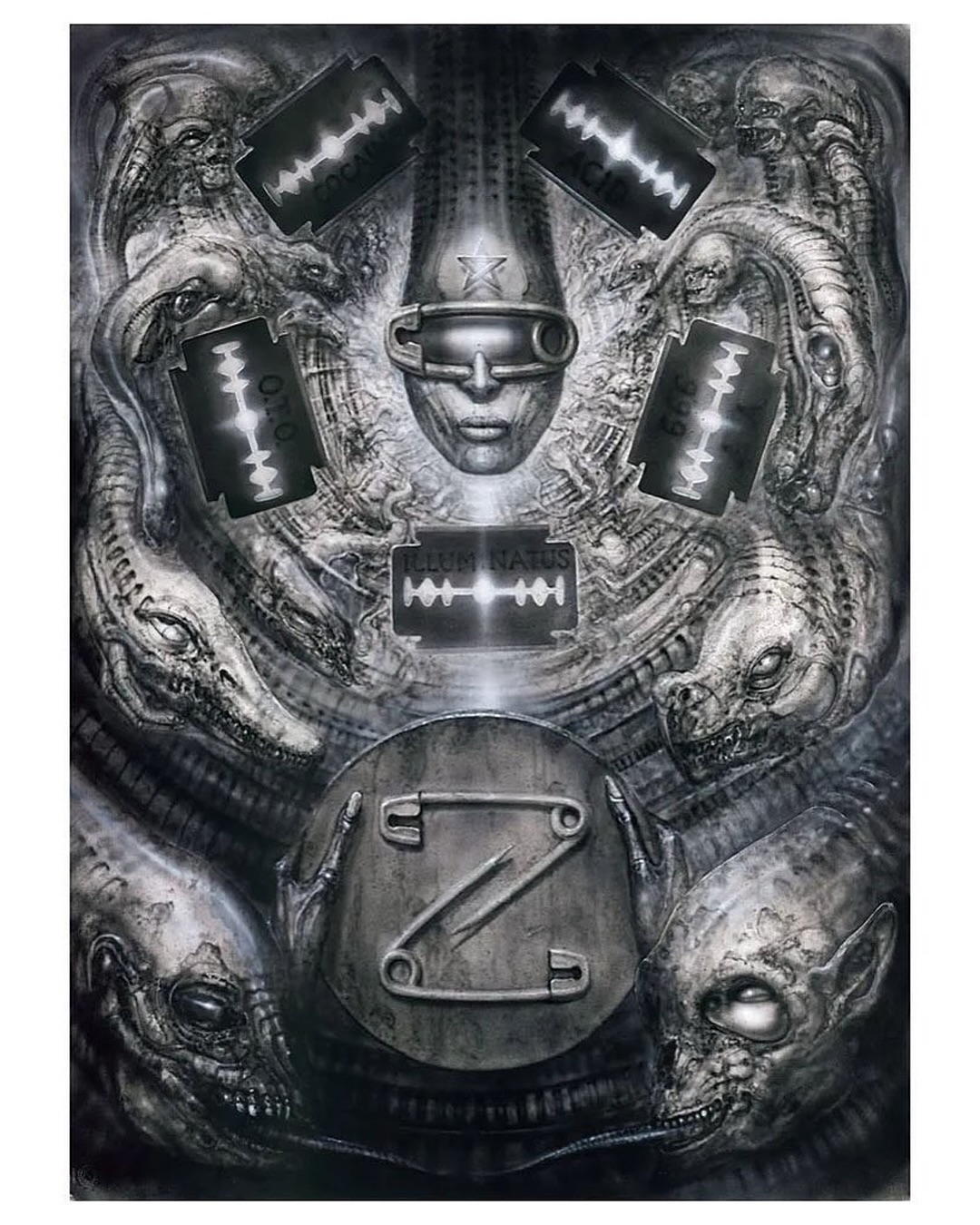 H.R. GIGER PIERCED A 1978 PAINTING WITH SAFETY PINS (image 5)