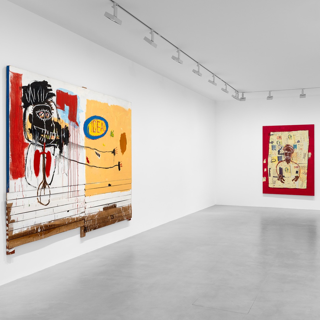 An installation view from Au 108 rue Vieille du Temple at David Zwirner Paris, 2026.