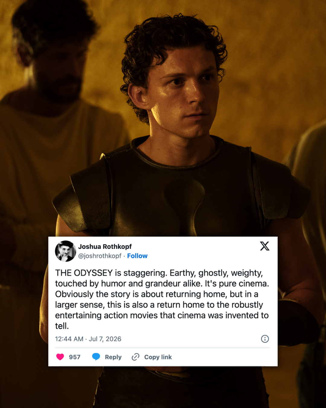 THE ODYSSEY FIRST REACTIONS PRAISE NOLAN'S JULY 17 EPIC (image 2)