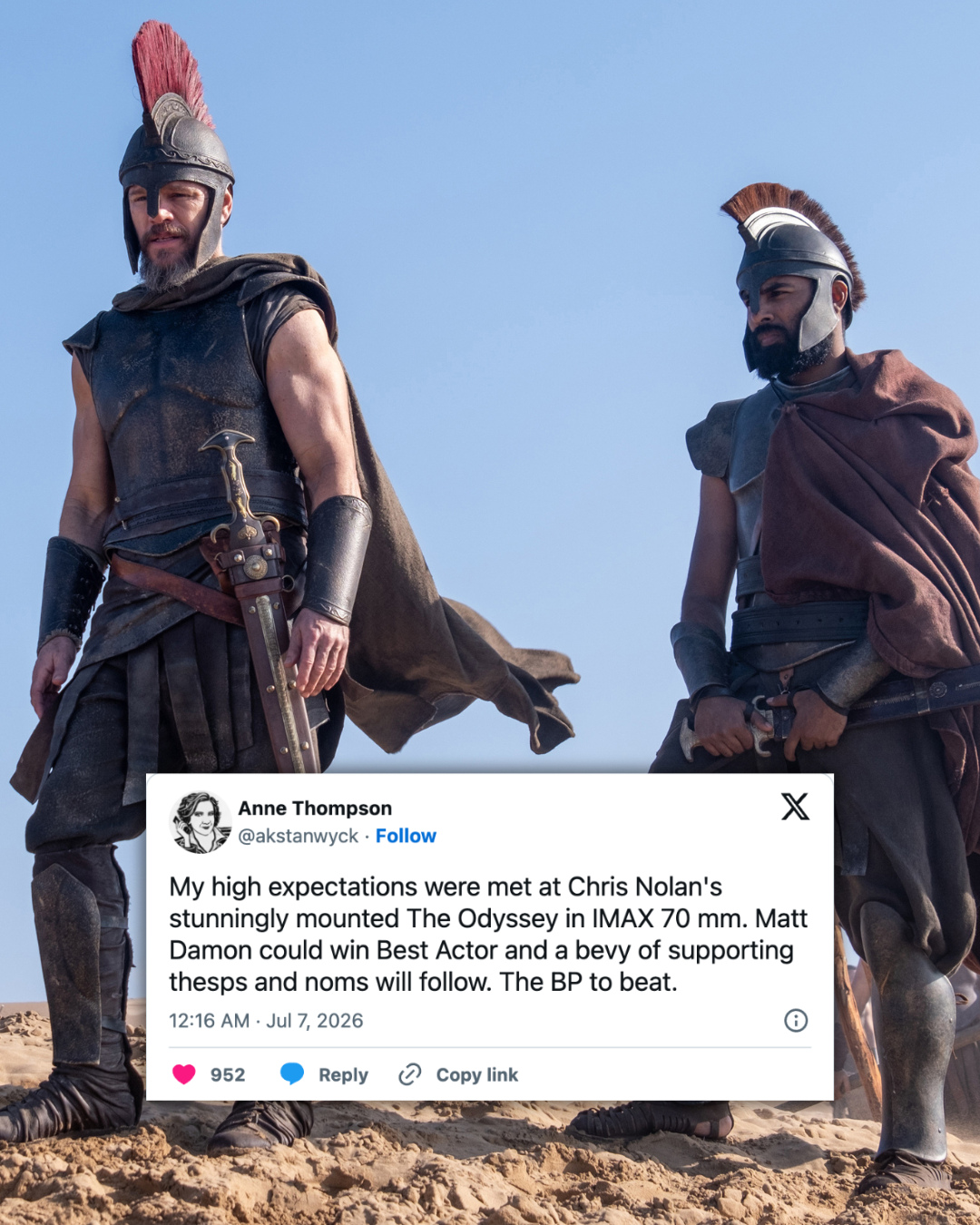 THE ODYSSEY FIRST REACTIONS PRAISE NOLAN'S JULY 17 EPIC (image 3)