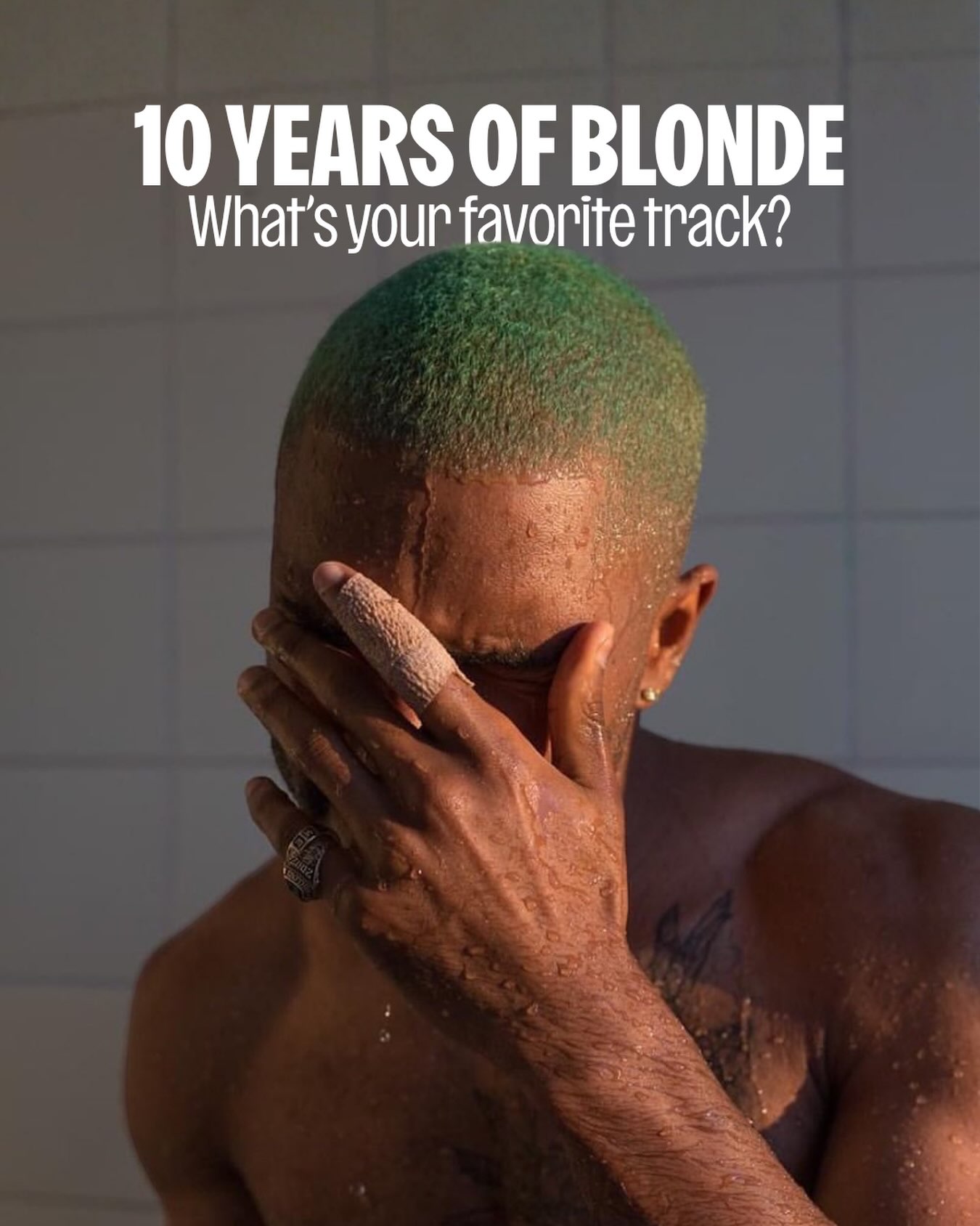 Artwork marking ten years of Frank Ocean's album Blonde