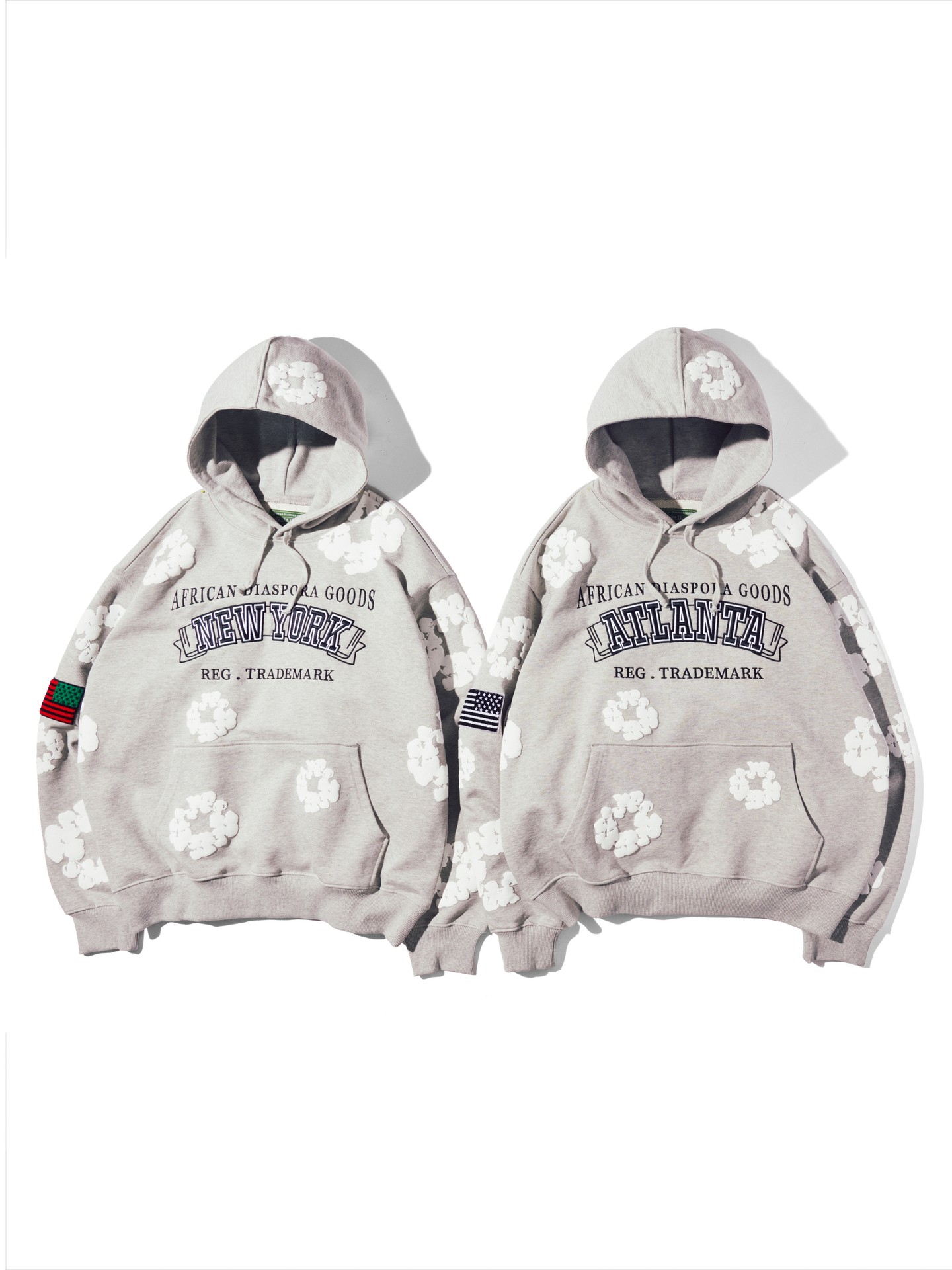 Denim Tears' Cotton Wreath Hoodie, the puff print graphic releasing exclusively in New York and Atlanta stores on August 14, 2026