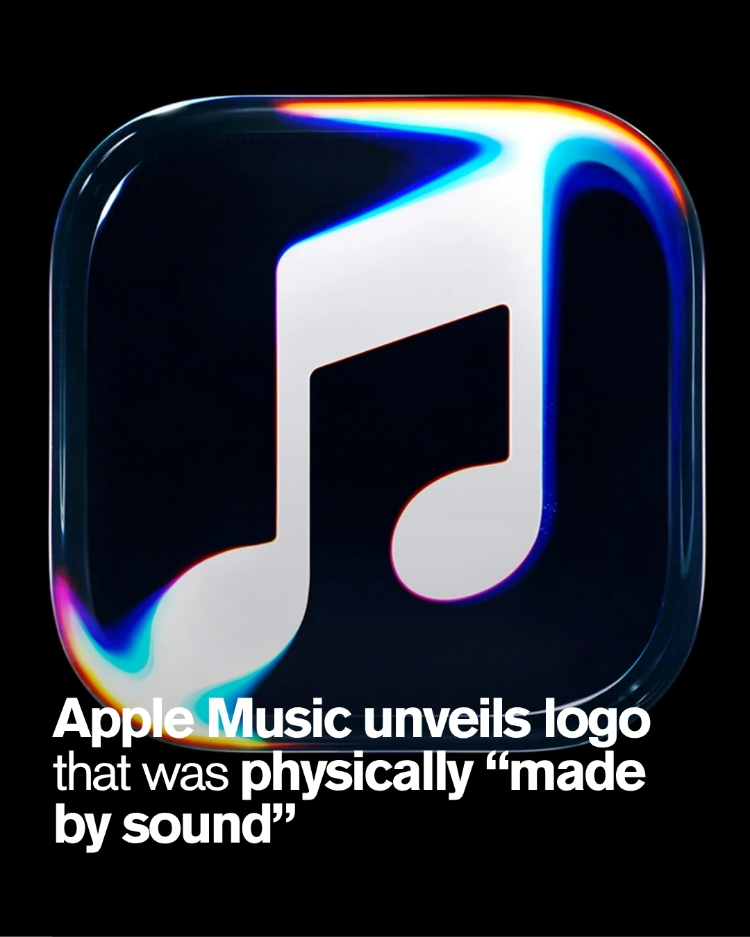 Apple Music's new logo identity, unveiled October 21, 2026