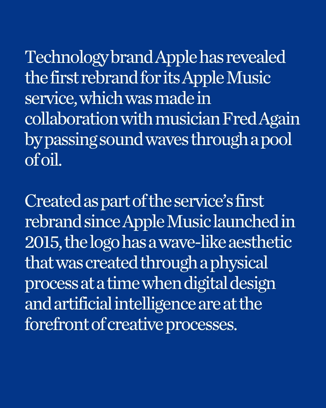 Apple Music's New Logo Was Shaped by Sound in Oil (image 2)