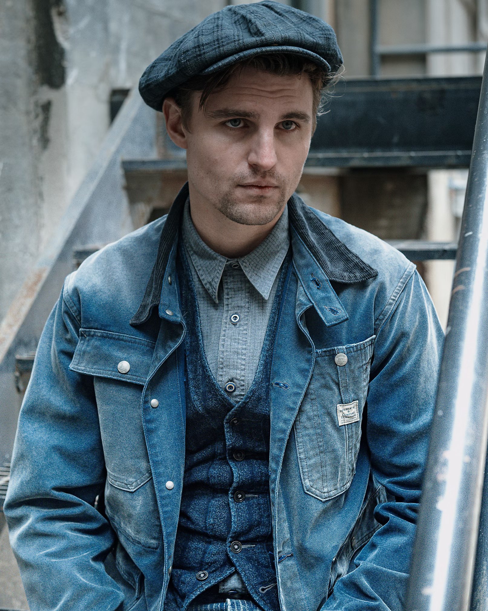 An RRL work jacket in pigment coated cotton canvas as featured in the brand's Instagram post.