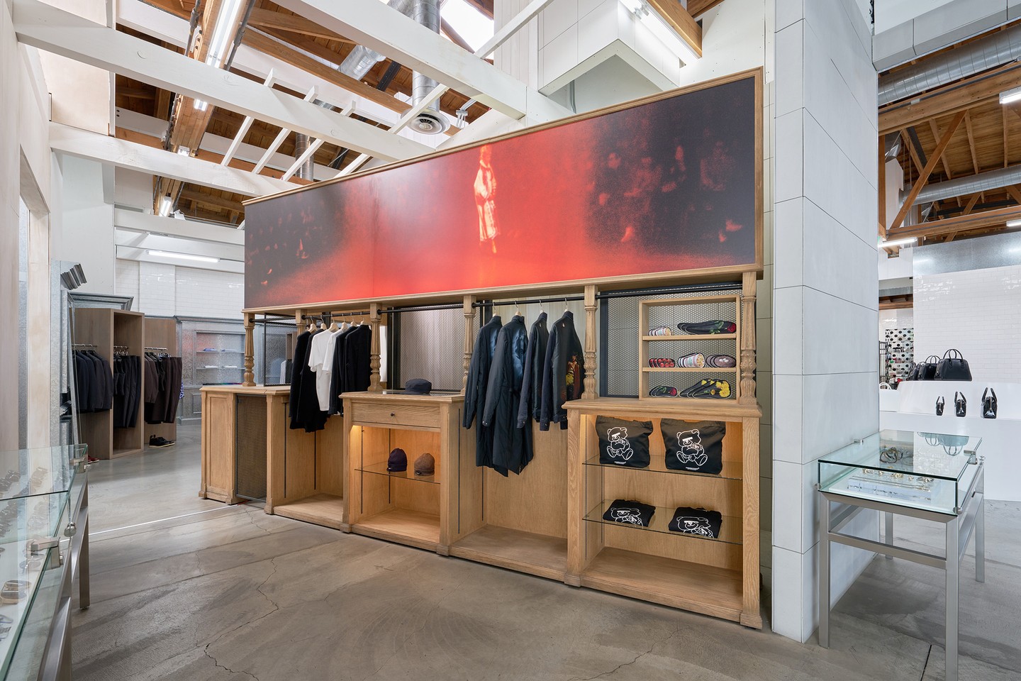 Undercover FW26 collection piece displayed as part of the Dover Street Market Los Angeles arrival