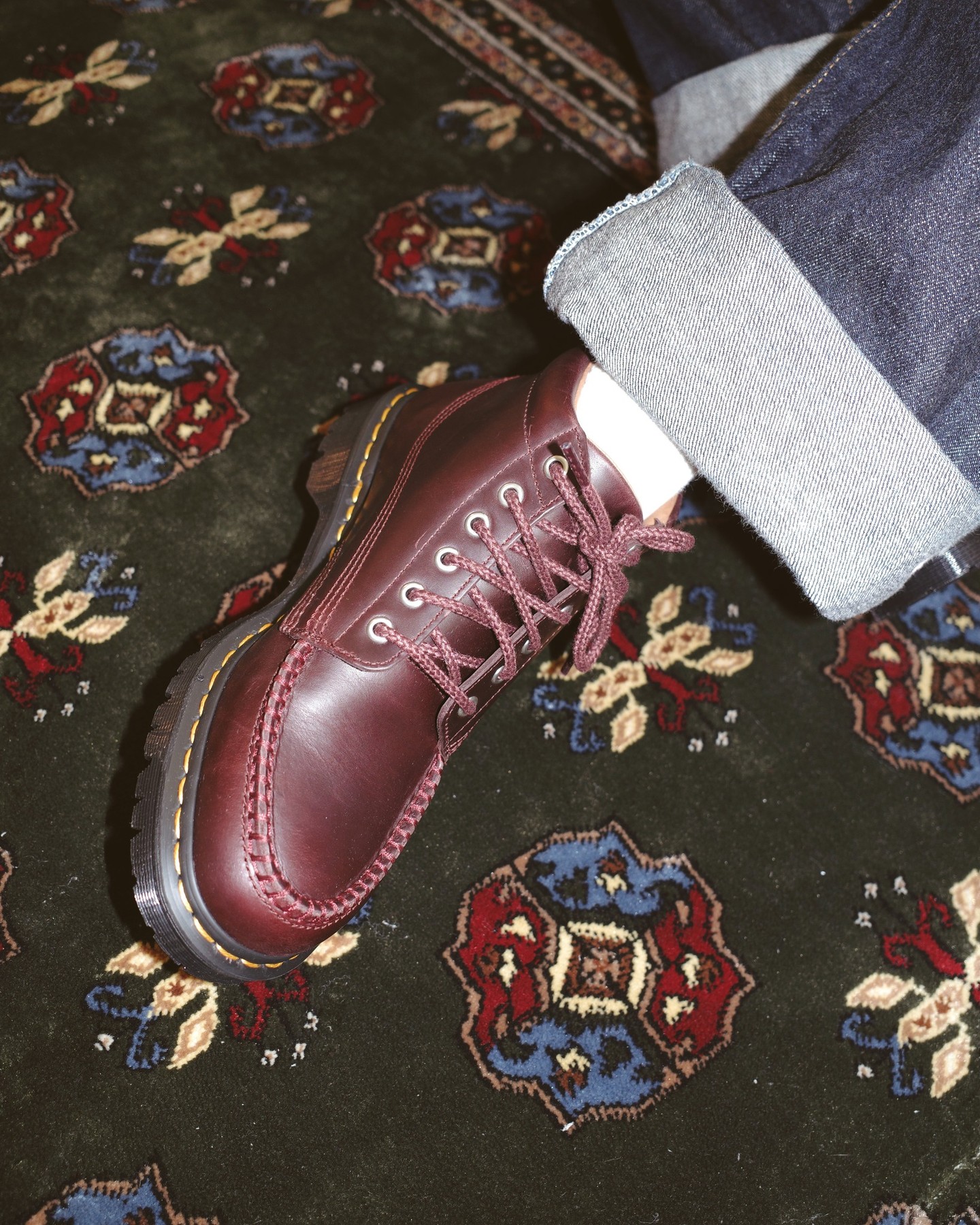 Dr. Martens Lowell Chukka boot and moc toe shoe in Mayhem leather