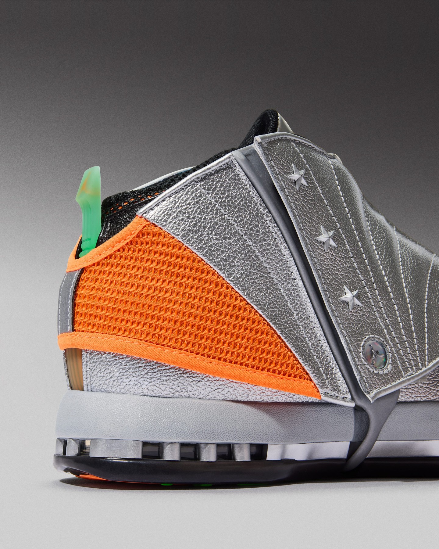 Free The Youth x Air Jordan 16 Retro OG Metallic Silver sneaker, posted by Flight Club on August 15, 2026.
