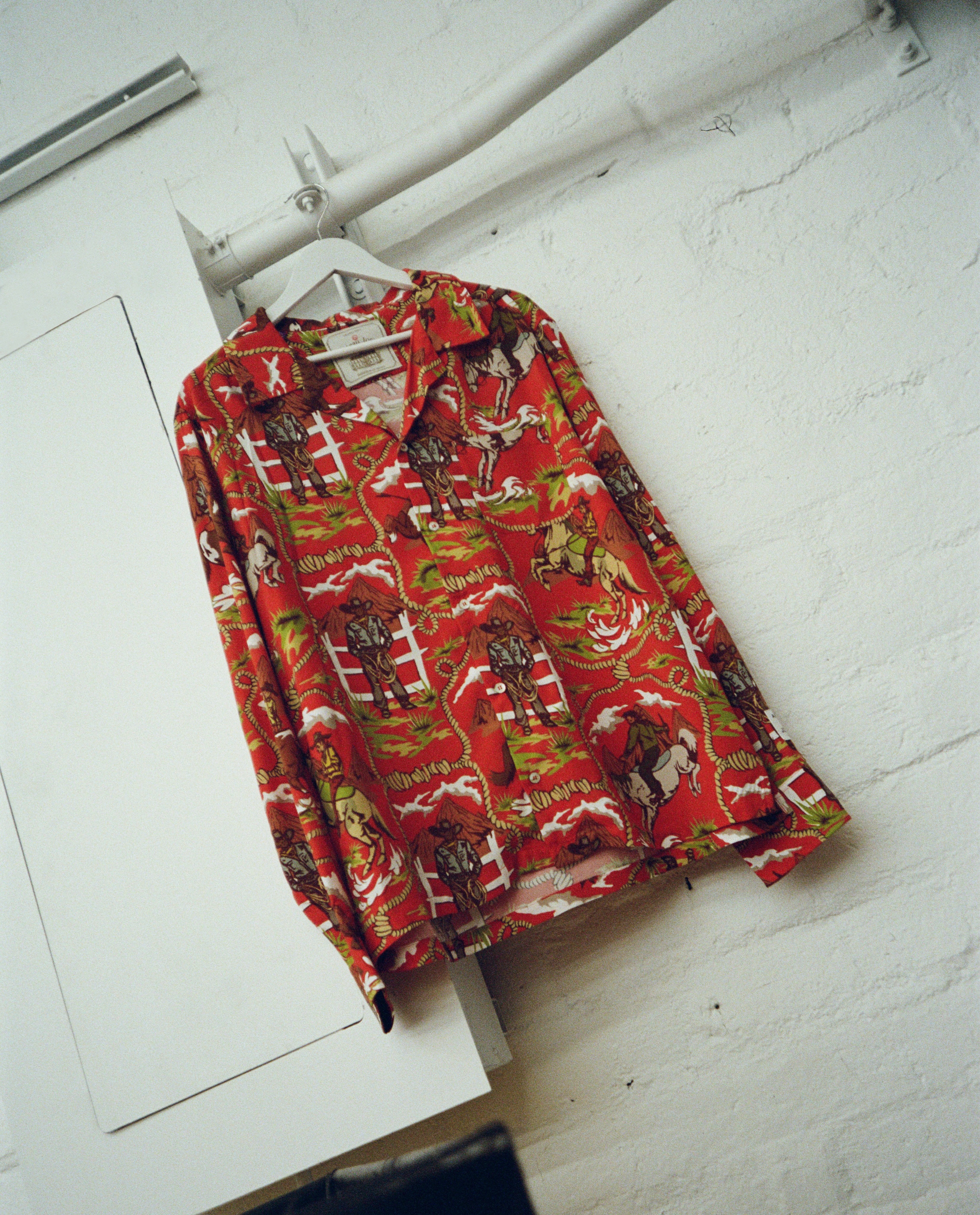 A look from Gallery Dept's Chateau Ranch Printed Set featuring Chateau Josué iconography.