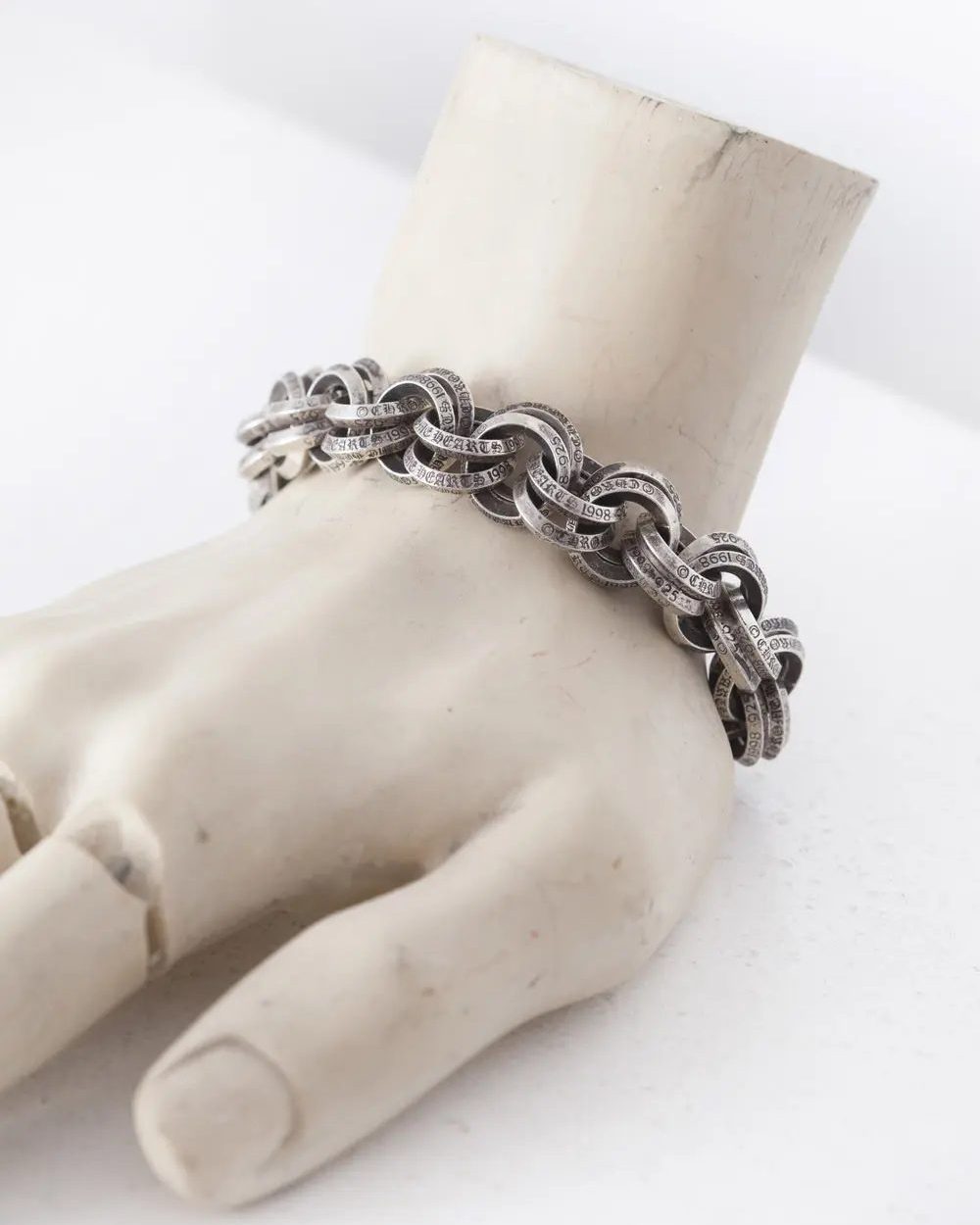 CHROME HEARTS B RING BRACELET TRACES BACK TO 1988 SILVER (image 2)