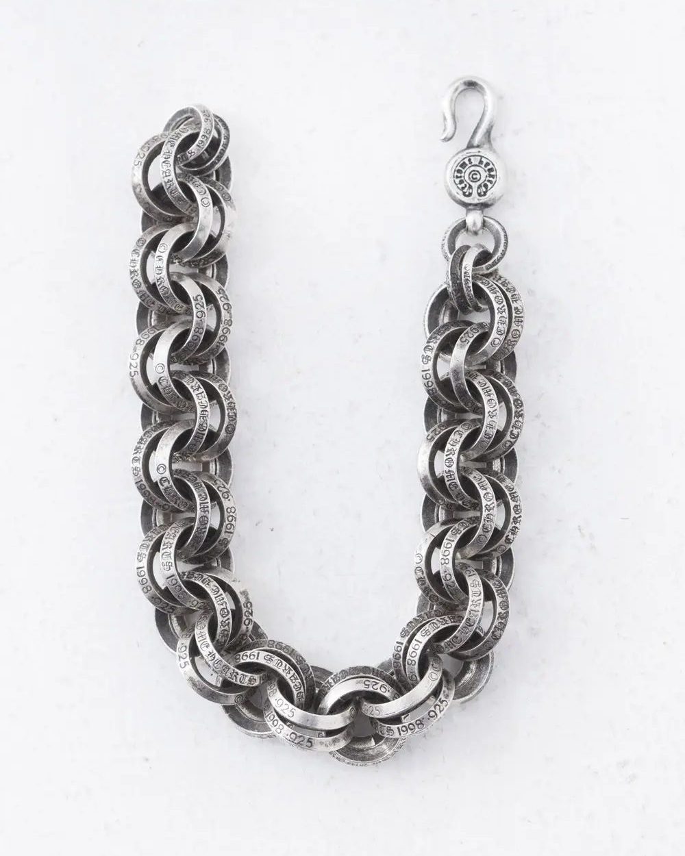 CHROME HEARTS B RING BRACELET TRACES BACK TO 1988 SILVER (image 4)