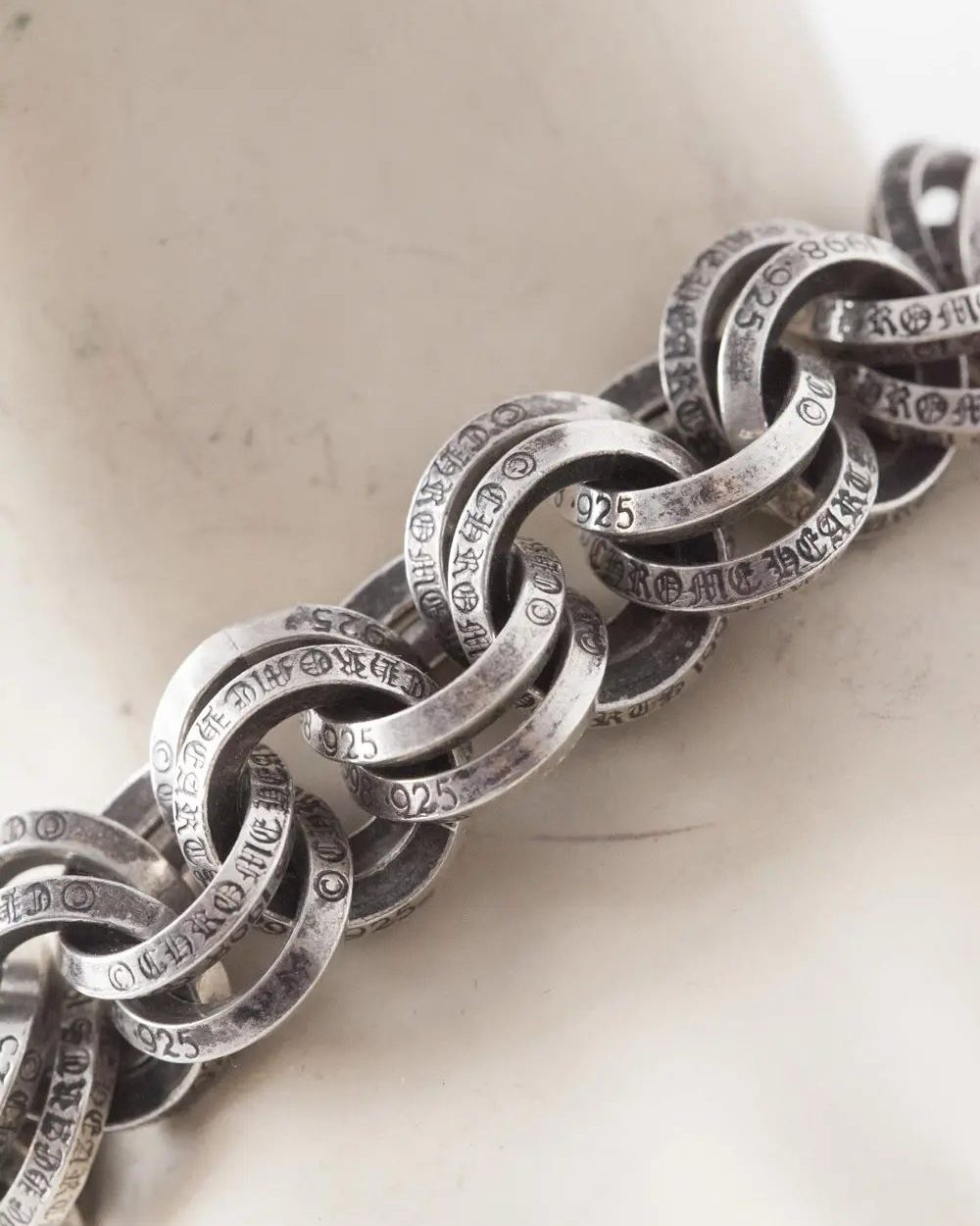 CHROME HEARTS B RING BRACELET TRACES BACK TO 1988 SILVER (image 7)