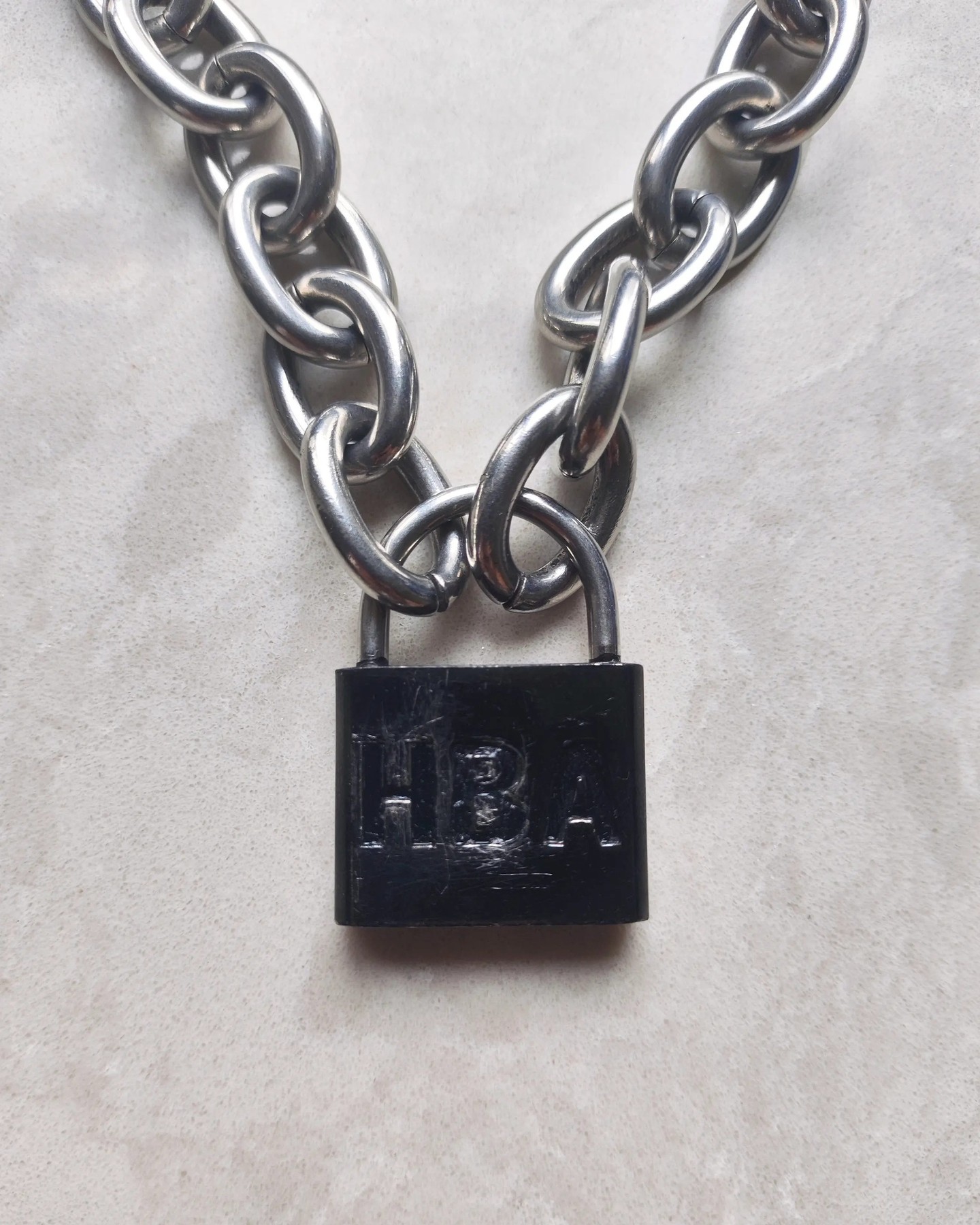 A HOOD BY AIR PADLOCK CHAIN SURFACES ON GRAILED (image 3)