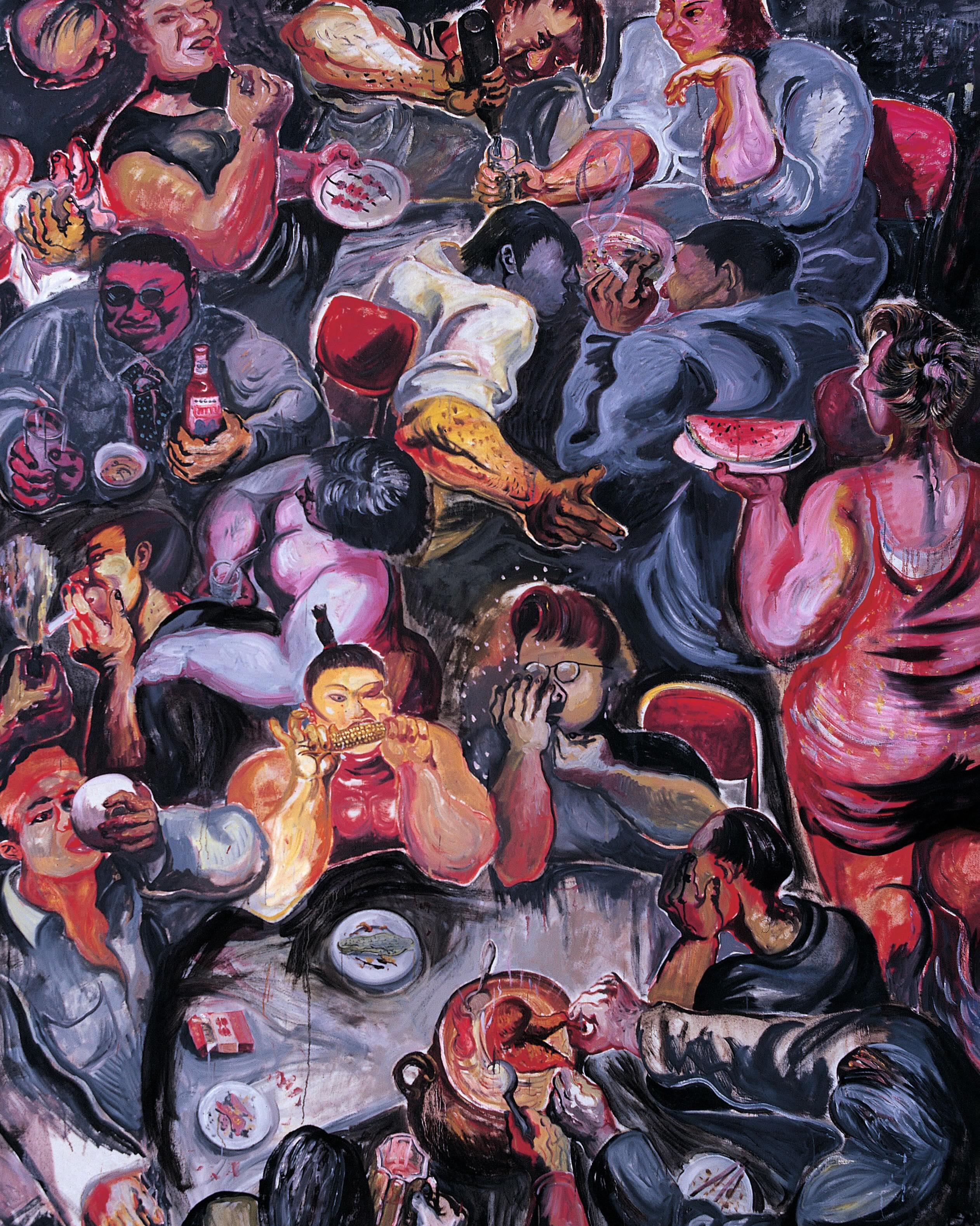 A painting from Hauser & Wirth Publishers new two decade survey catalogue on Zhang Enli.