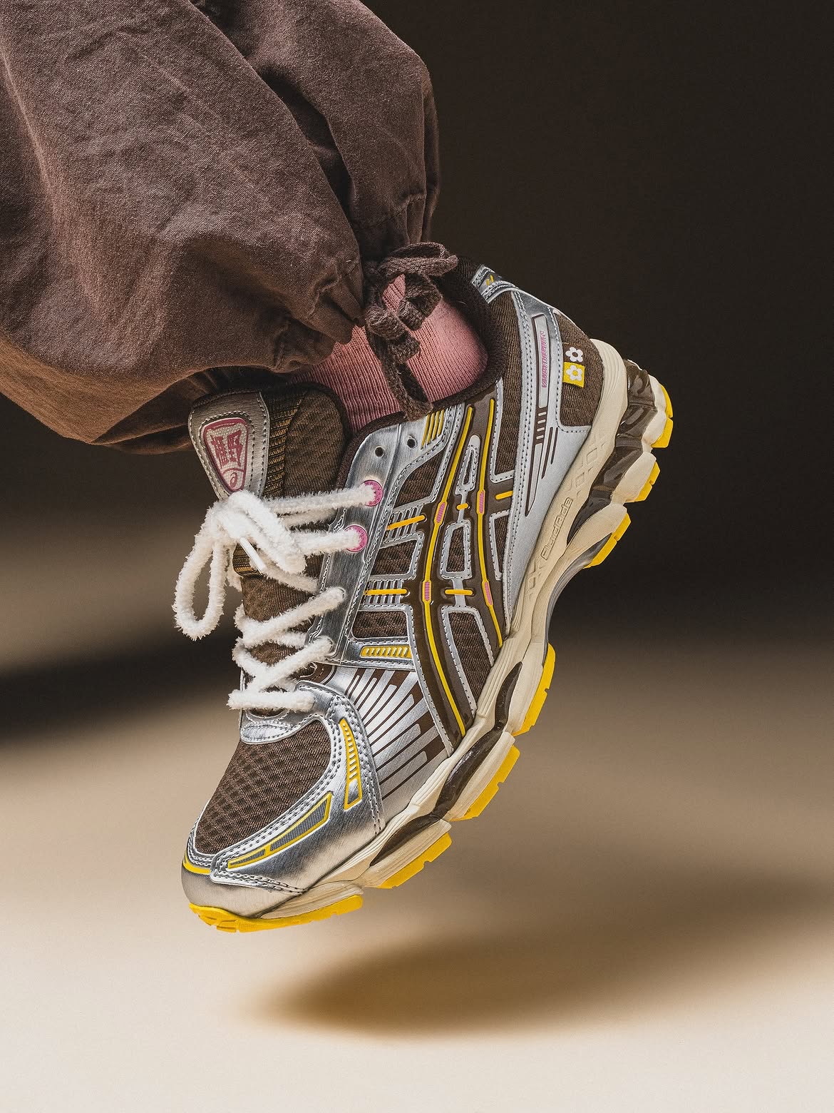 The VandyThePink ASICS Gel Kayano 12.1 sneaker collaboration, as shown in the HIDDEN NY release announcement.