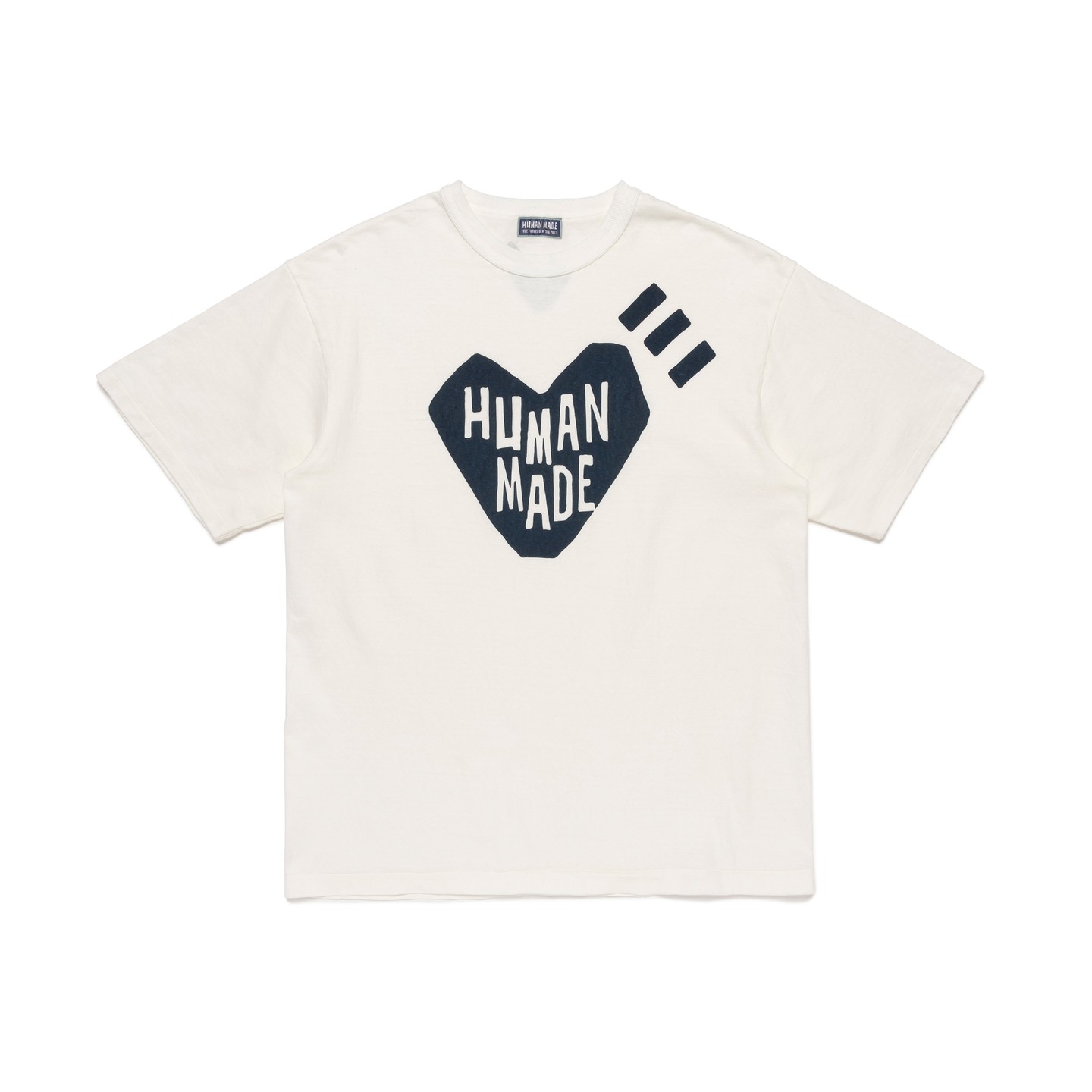 The Human Made Ningensei Heart T Shirt, the heart graphic tee at the center of the brand's July 2026 release.