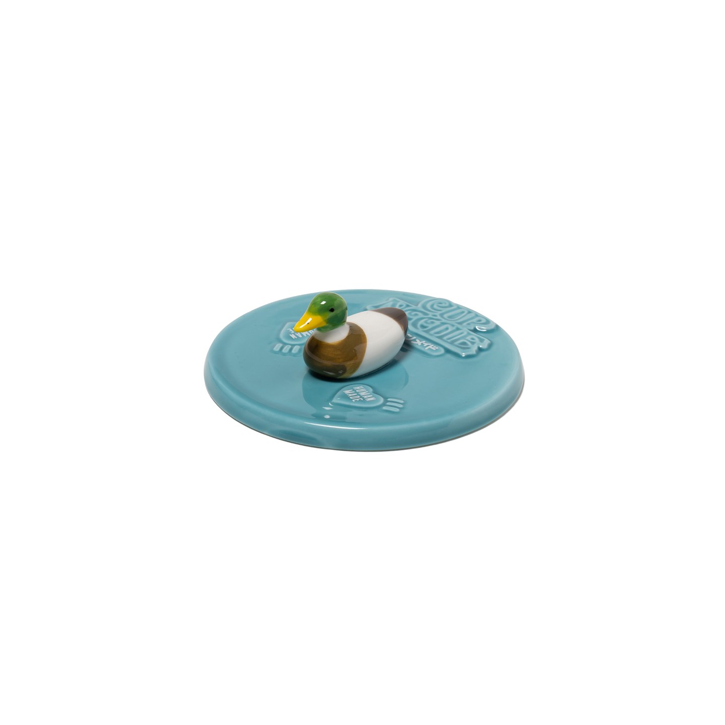 A Human Made duck shaped Cup Noodle lid holder from the brand's September 2026 collaboration release.