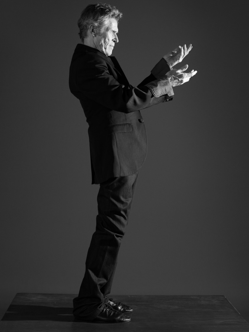 Willem Dafoe photographed by Daniel Sannwald wearing Jacquemus for A Rabbit's Foot magazine