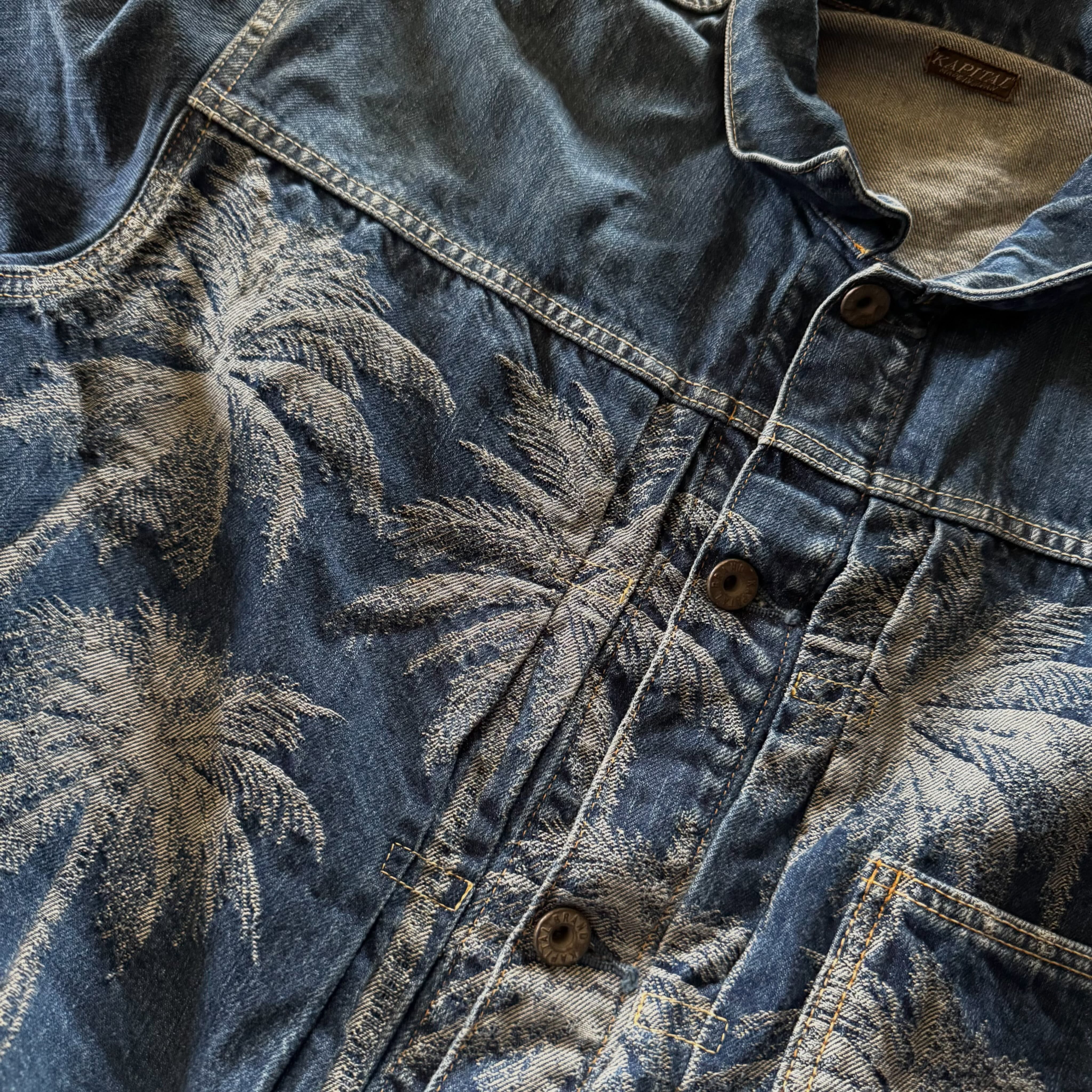 KAPITAL'S 1ST TYPE JACKET GOES ALOHA IN 12OZ DENIM (image 2)