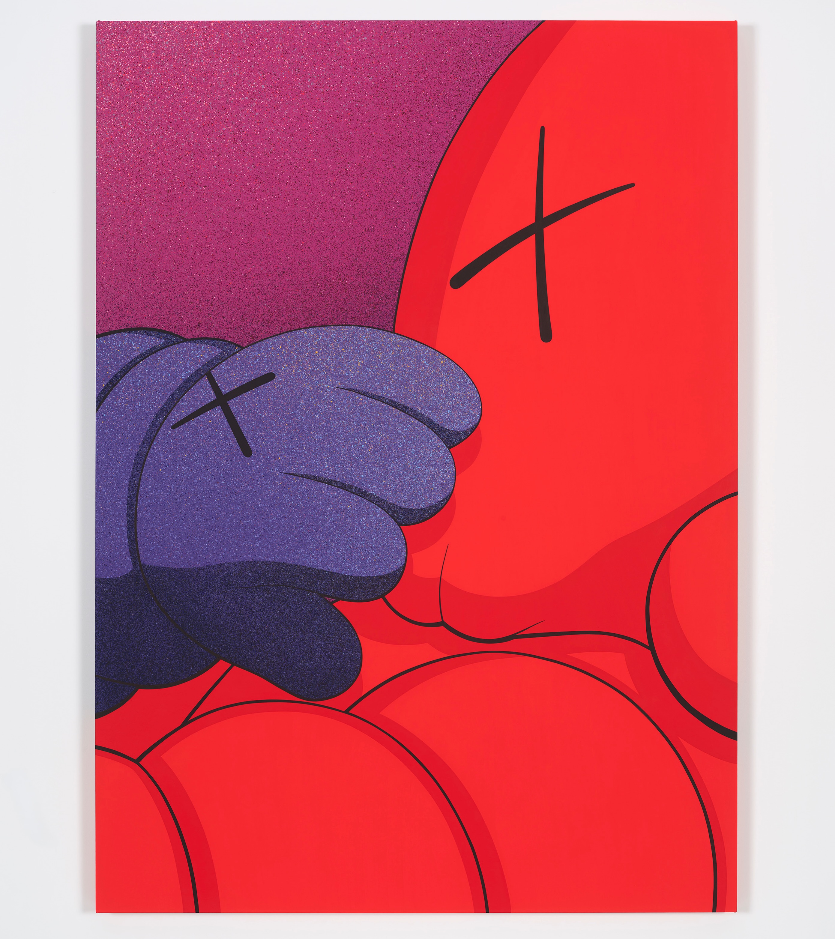 Kaws' 2026 acrylic on canvas painting Constant Pressure, posted from Space K Seoul