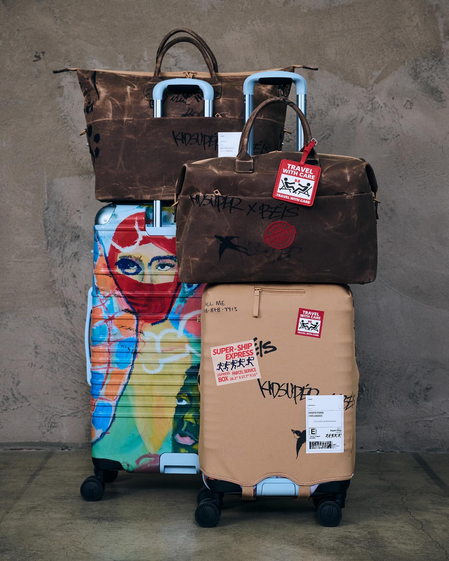 BEIS AND KIDSUPER LAUNCH A NINE PIECE LUGGAGE LINE (image 2)
