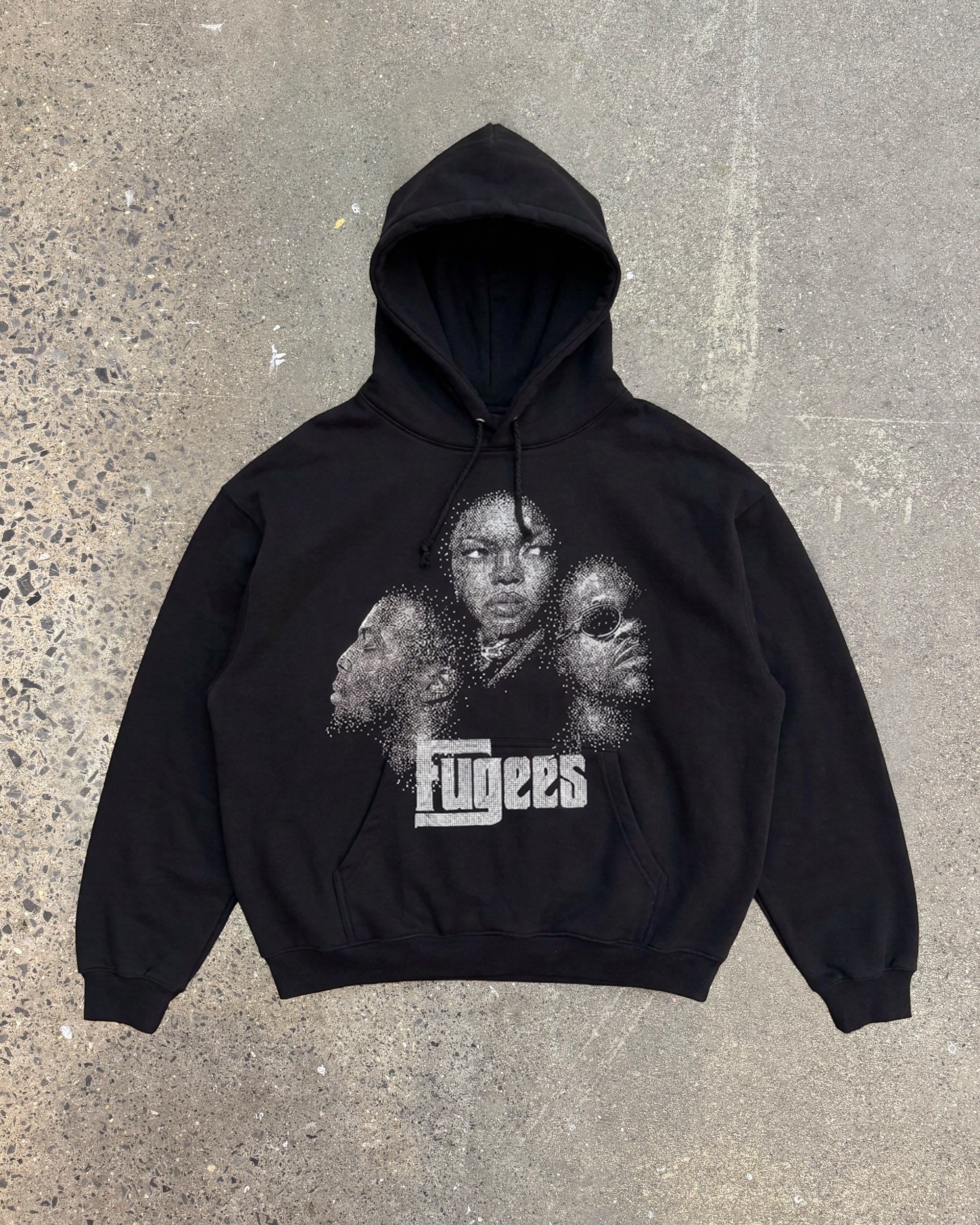 KIDSUPER X FUGEES PUTS THREE FACES ON BLACK HOODIES (image 3)