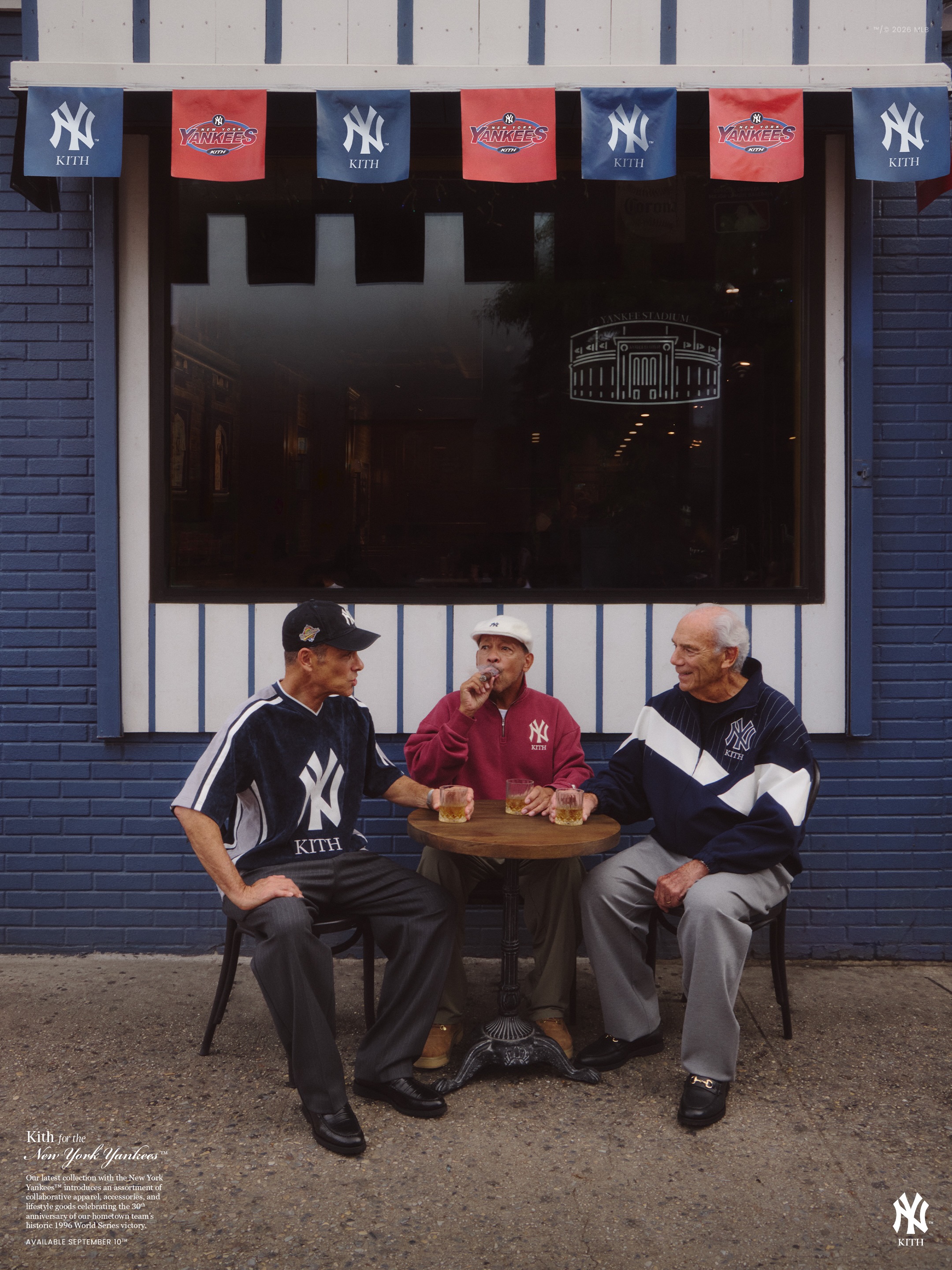 Kith for the New York Yankees 1996 World Series collection artwork.