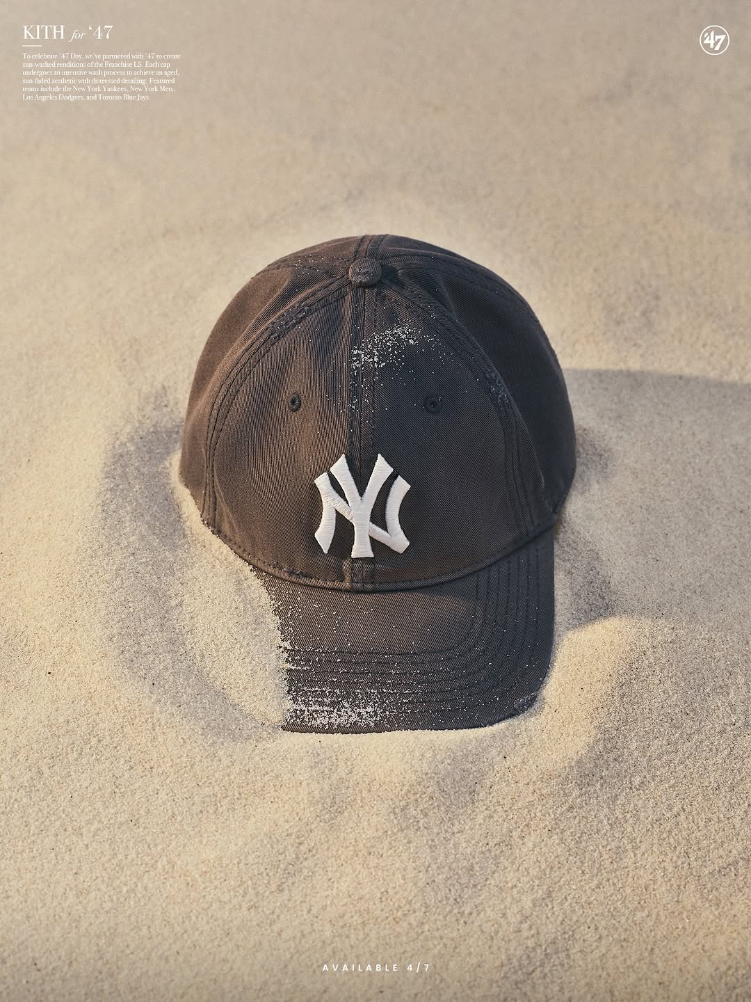Kith x '47 Sun-Washed Franchise Cap Replaces Monday Program April 7 (image 3)