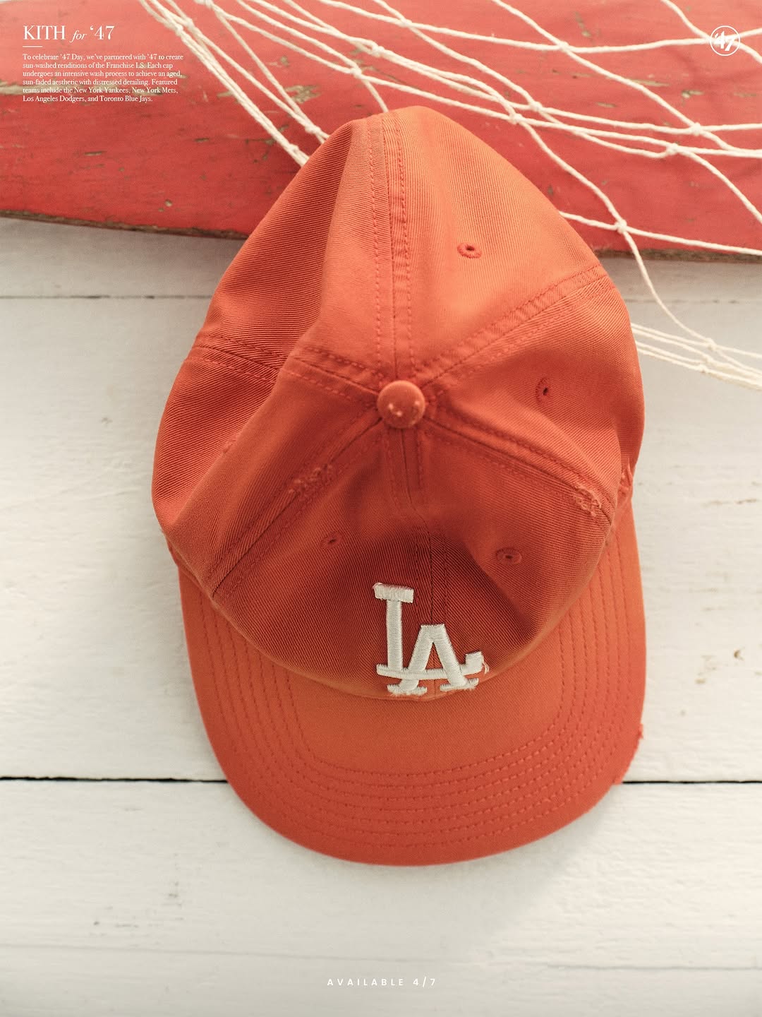 Kith x '47 Sun-Washed Franchise Cap Replaces Monday Program April 7 (image 4)