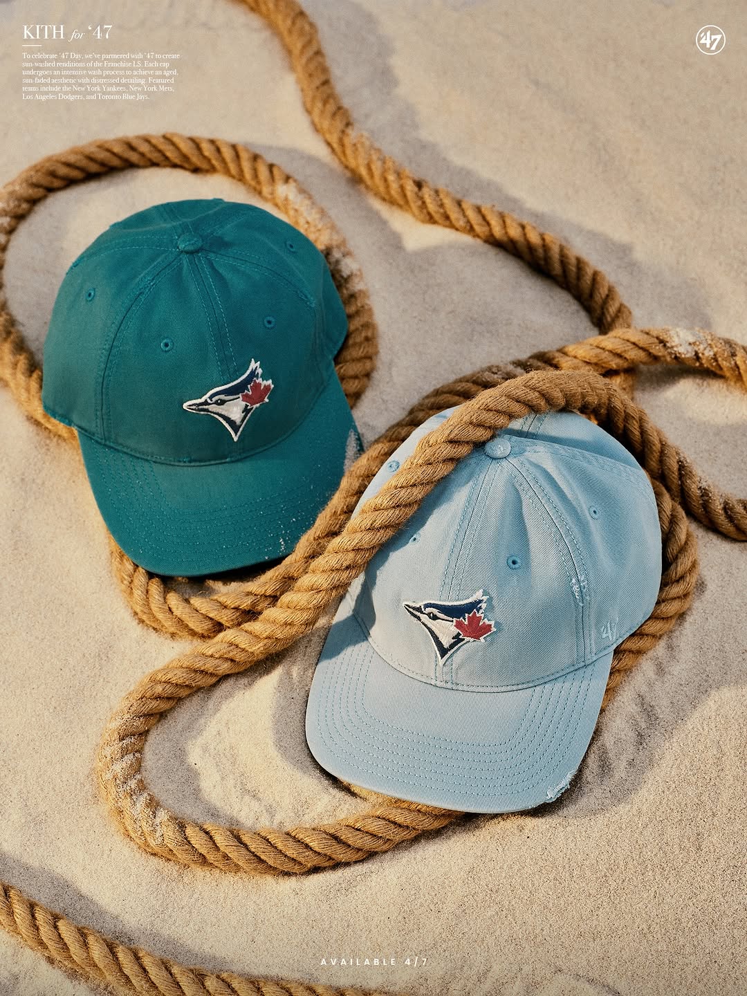 Kith x '47 Sun-Washed Franchise Cap Replaces Monday Program April 7 (image 6)